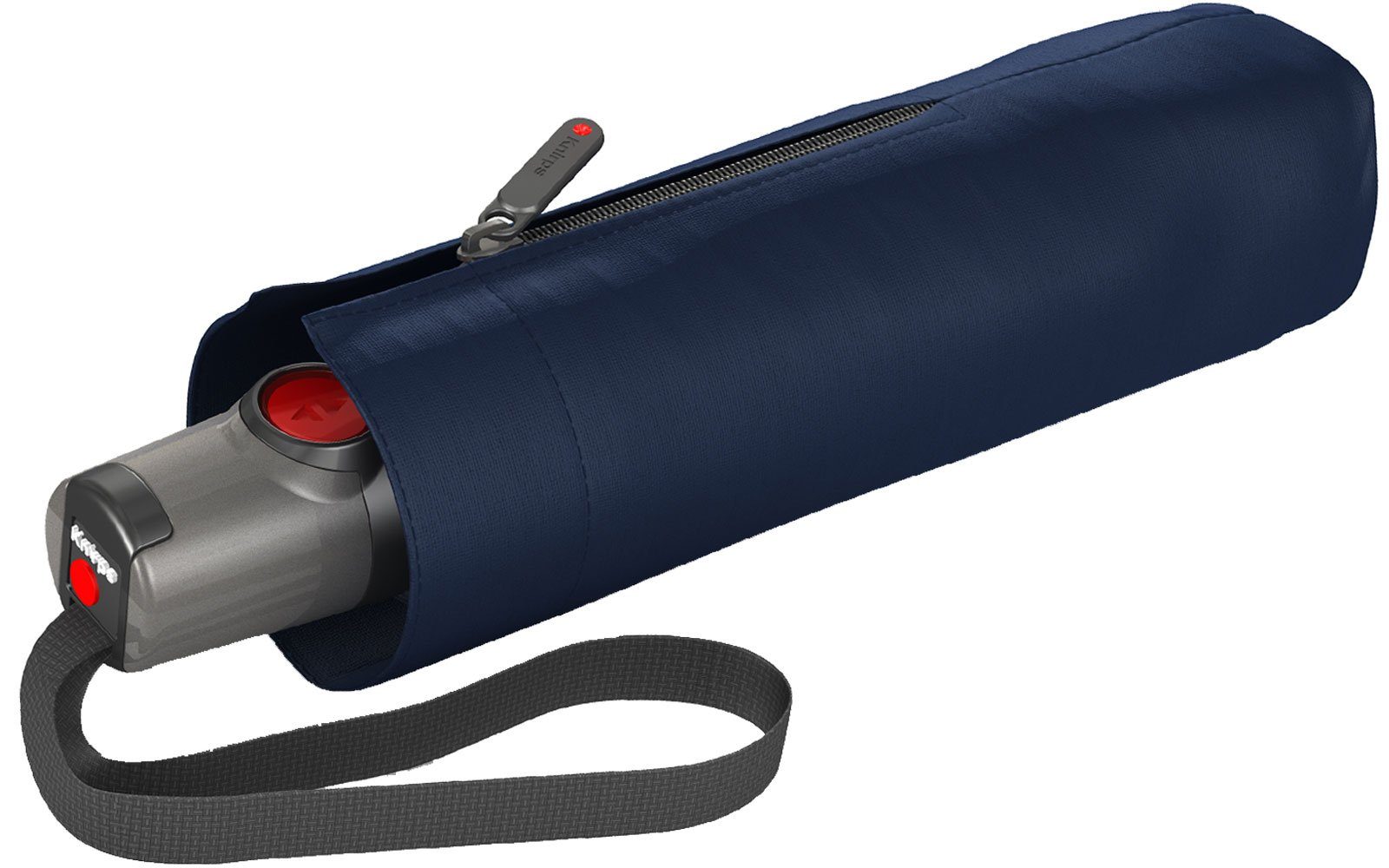 Auf-Zu-Automatik, Knirps® navy-blau T.100 Taschenregenschirm für mit Duomatic die kleiner Handtasche Automatikschirm