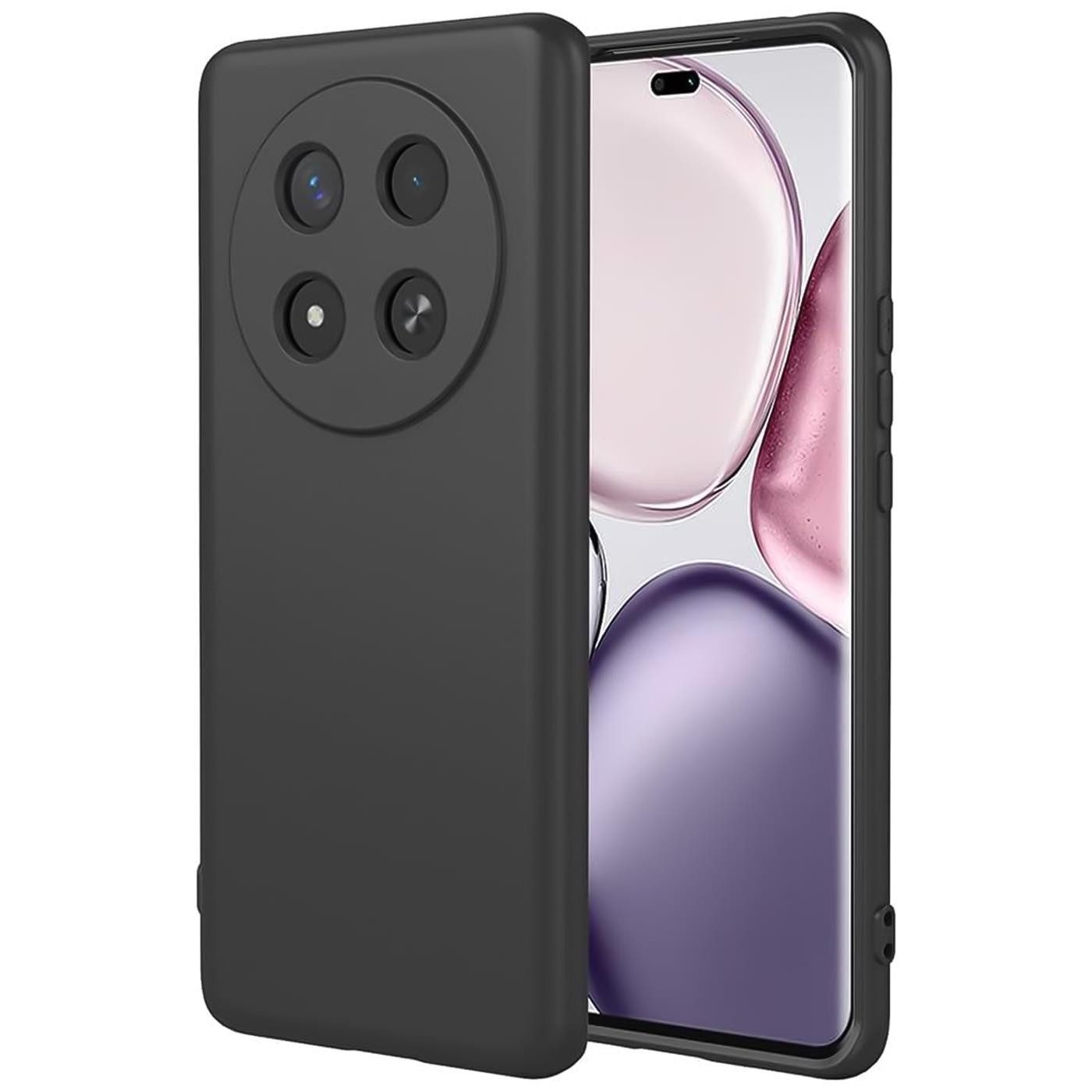 CoolGadget Handyhülle Black Series Handy Hülle für Honor Magic 7 Lite 6,67 Zoll, Edle Silikon Schlicht Robust Schutzhülle für Honor Magic7 Lite Hülle