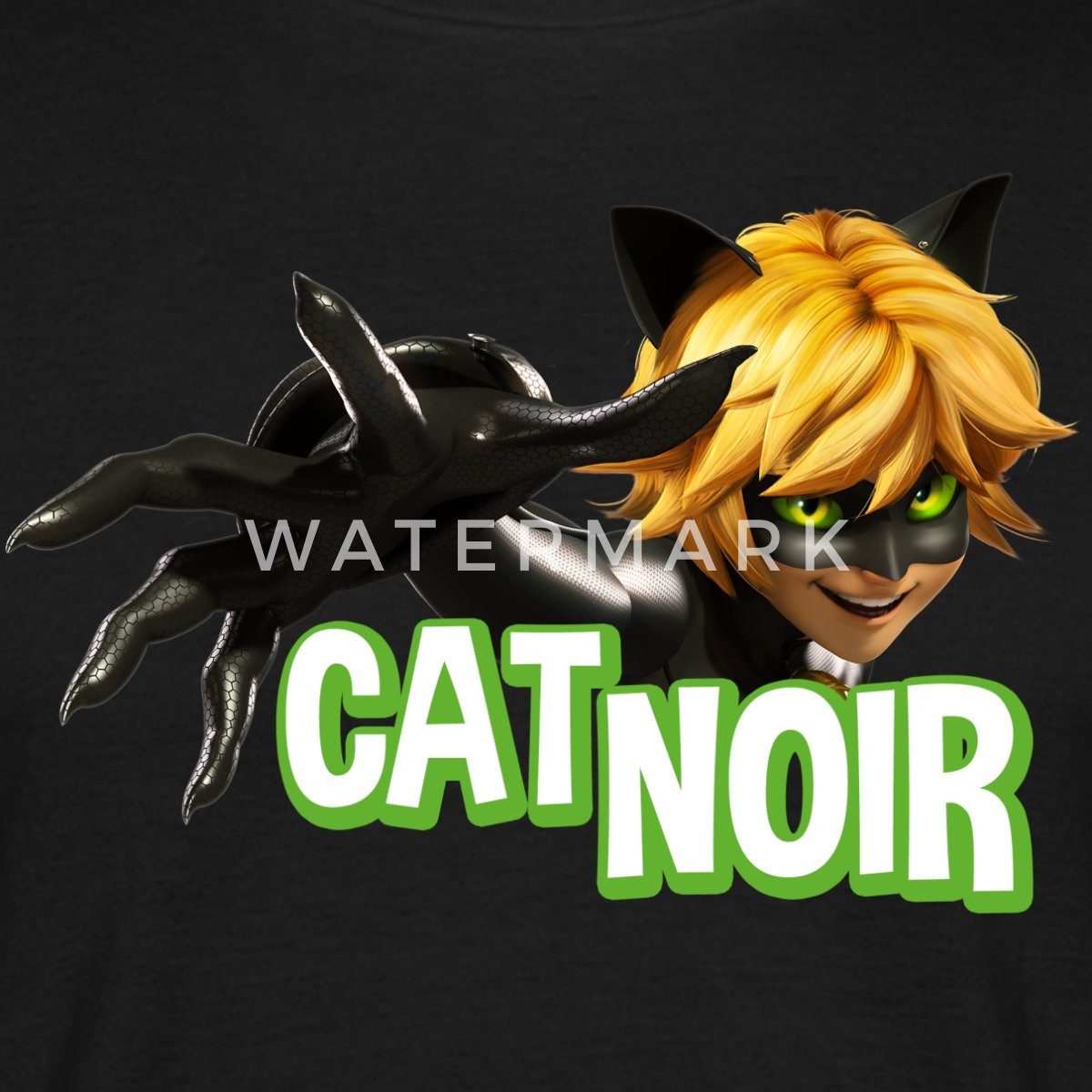 Spreadshirt T-Shirt Miraculous Cat Noir Adrien Männer T-Shirt (1-tlg)