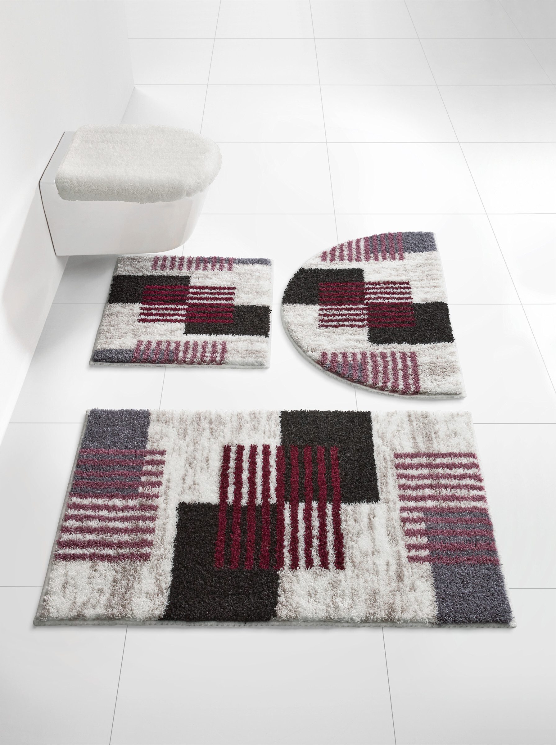 heine Badematte Badematte, Höhe 20 mm, Polyacryl, 47x50 cm - Deckelbezug