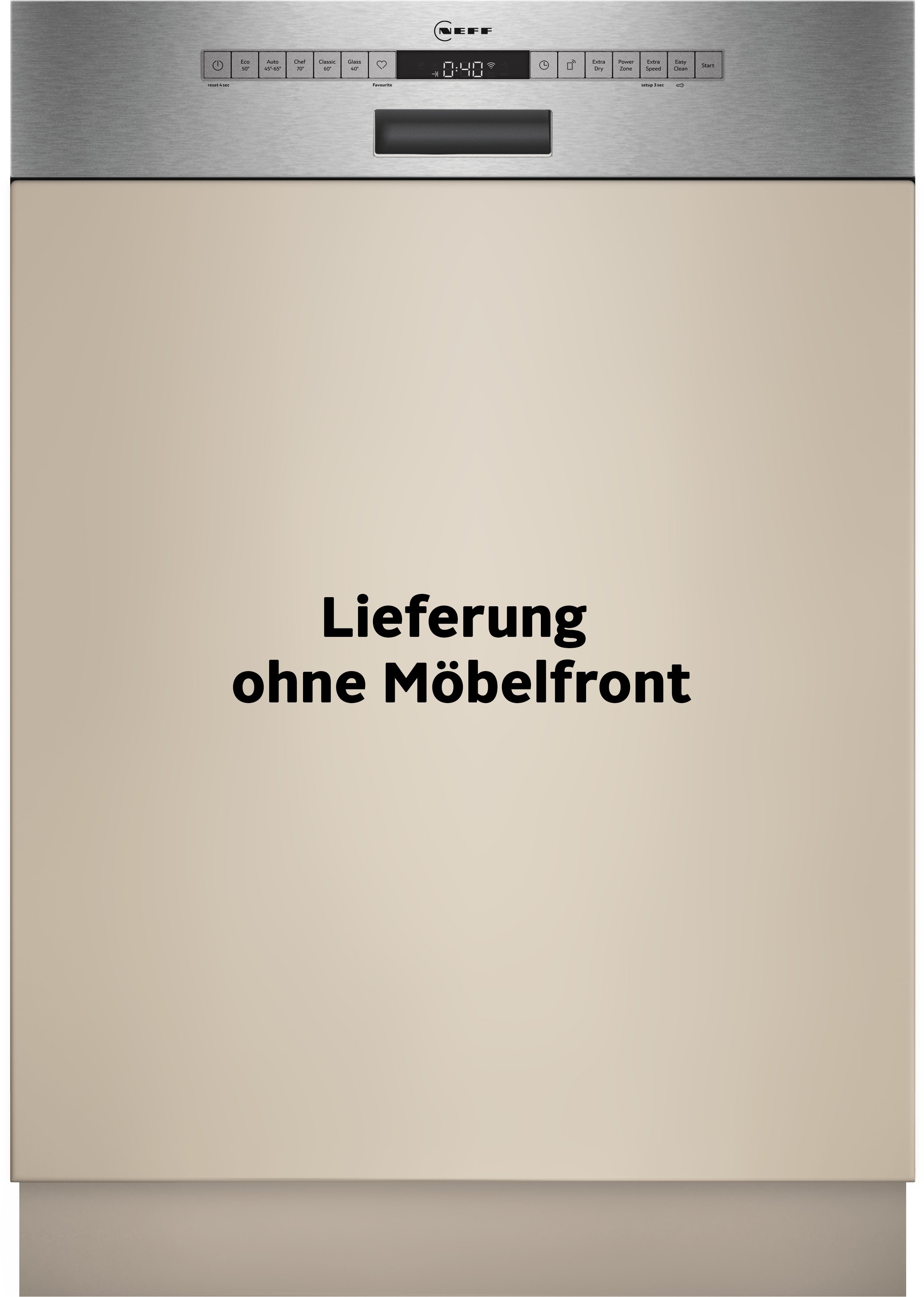 NEFF teilintegrierbarer Geschirrspüler s145hts04e, 13 Maßgedecke, mit Rack Matic