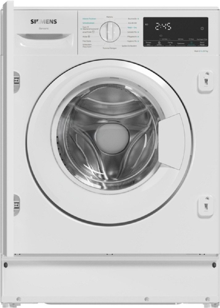 SIEMENS Waschtrockner iQ500 WK14D490, 1400 U/min, Einbau, Frontlader, AquaStop