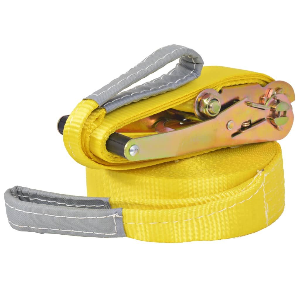vidaXL Slackline Slackline 15 m x 50 mm 150 kg Gelb