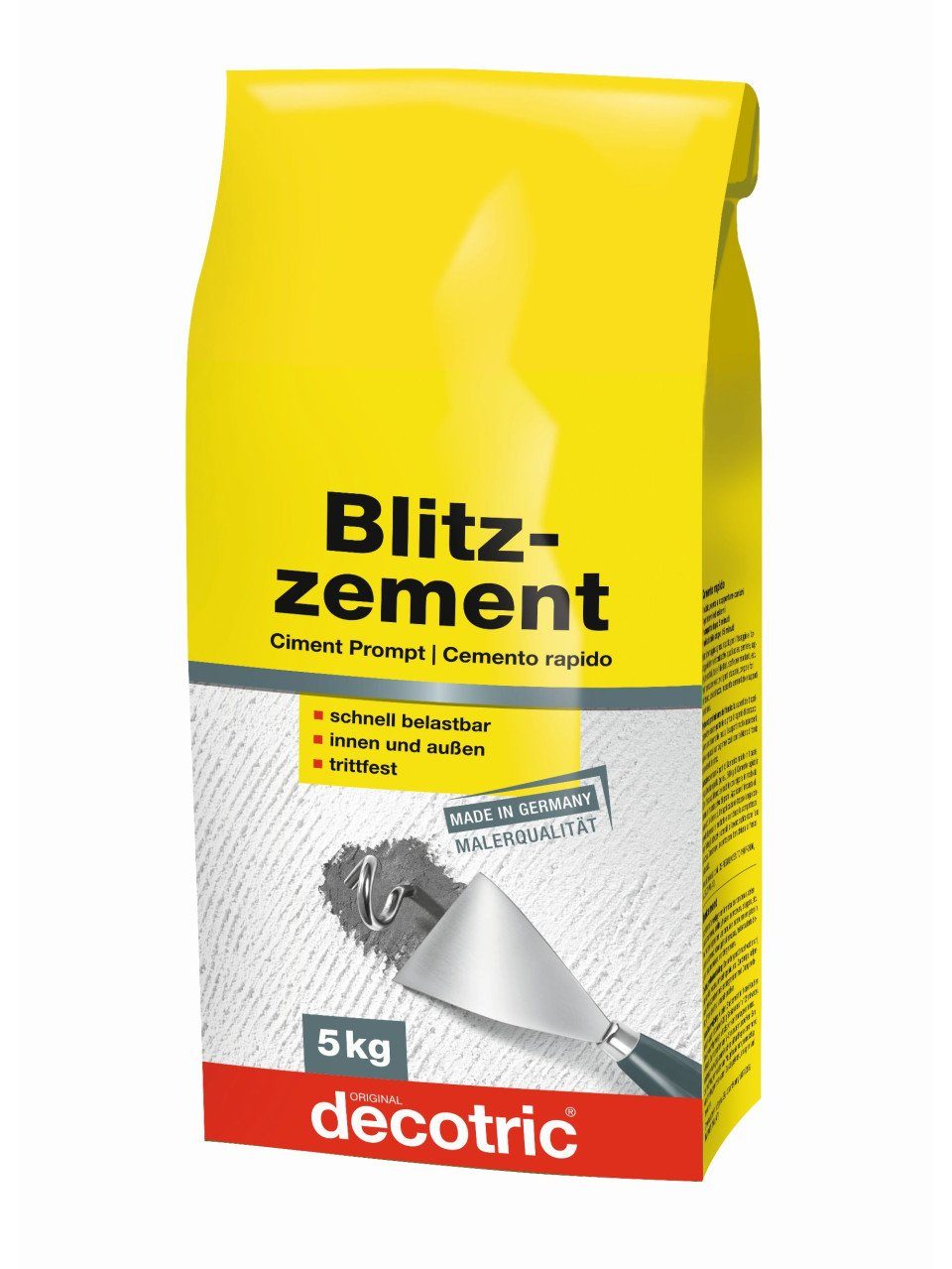 decotric® Конкретный Decotric Blitzzement grau, 5 kg