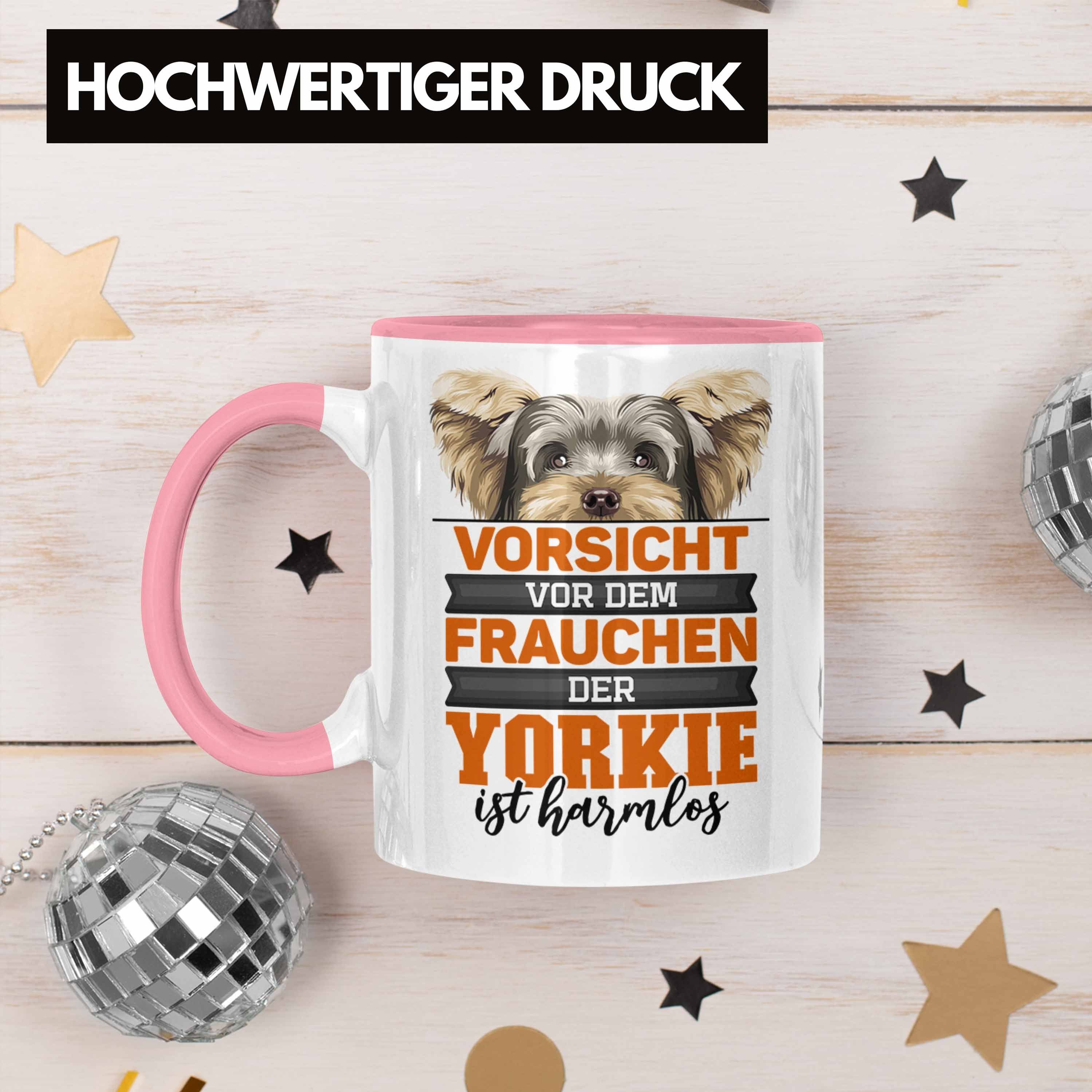 Yorkie Trendation Tasse Ges Geschenk Kaffee-Becher Hund Rosa Tasse Yorkie-Besitzer Liebhaber