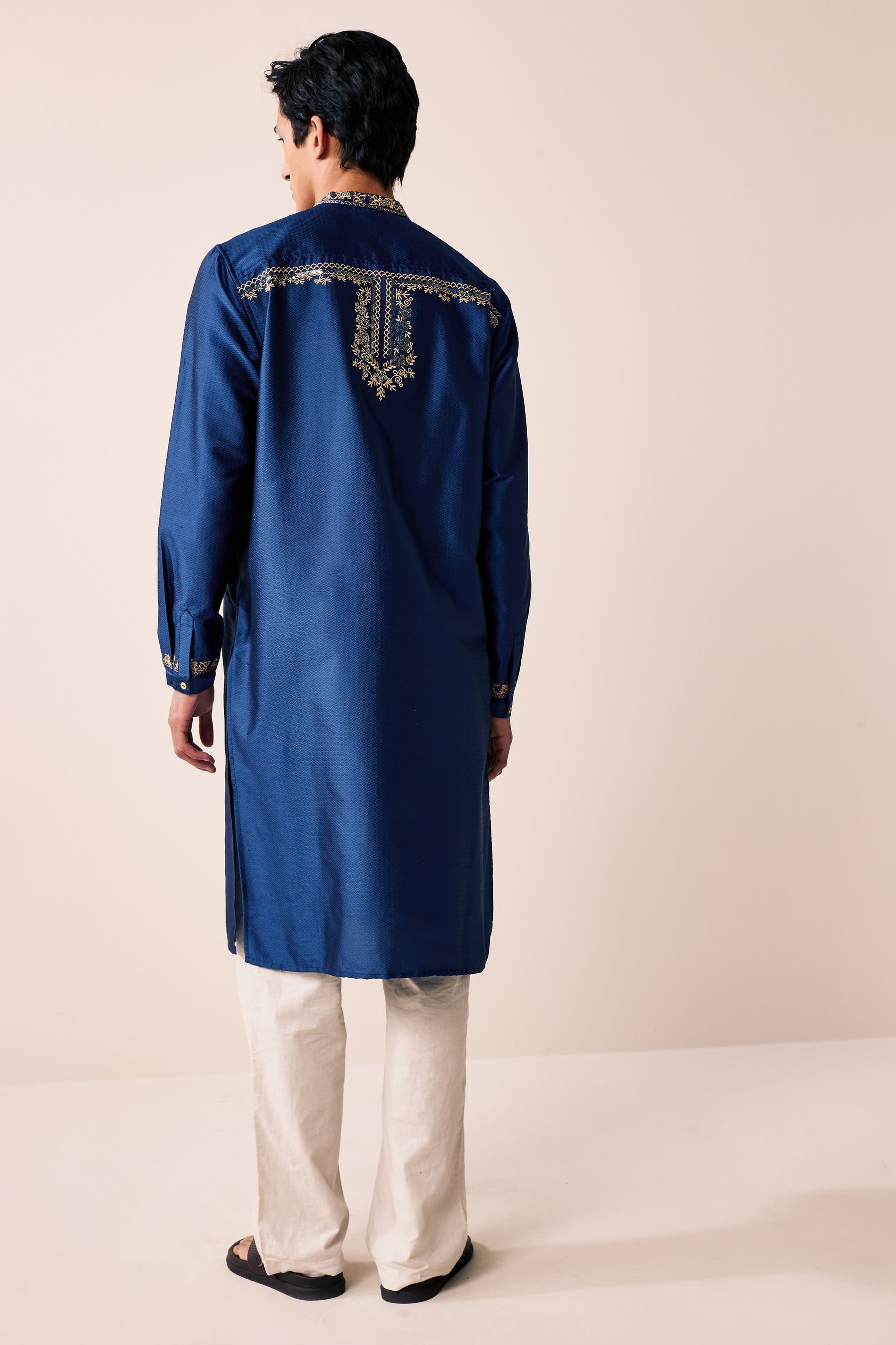 Next Langarmhemd Langes Kurta-Hemd (1-tlg) günstig online kaufen