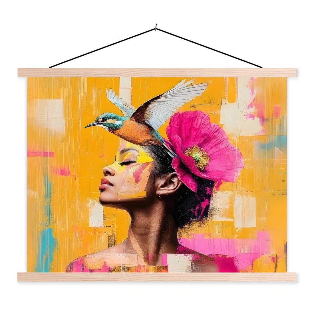MuchoWow Poster Vogel - Frau - günstig online kaufen
