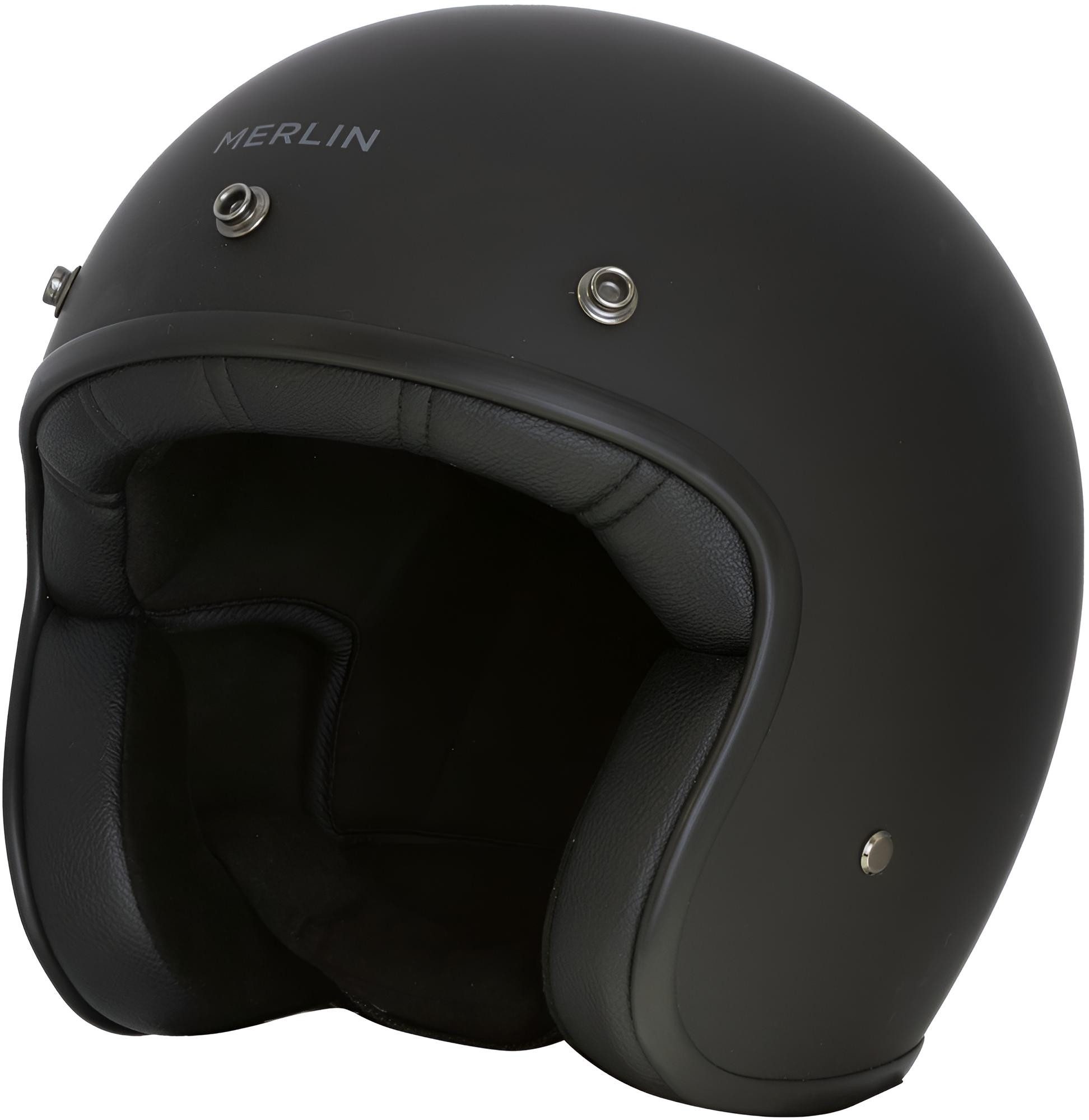 Merlin Motorradhelm Blackbird Logo Jethelm, Geeignet Für Brillenträger