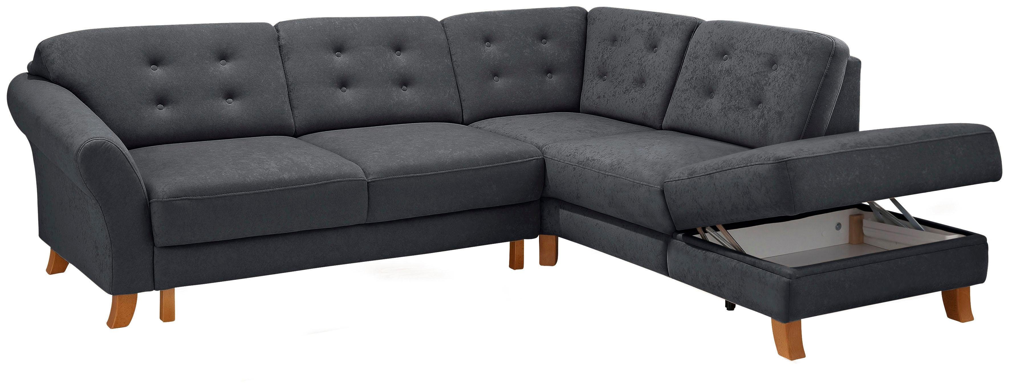 Home affaire Ecksofa Trondheim L-Form, mit Federkern