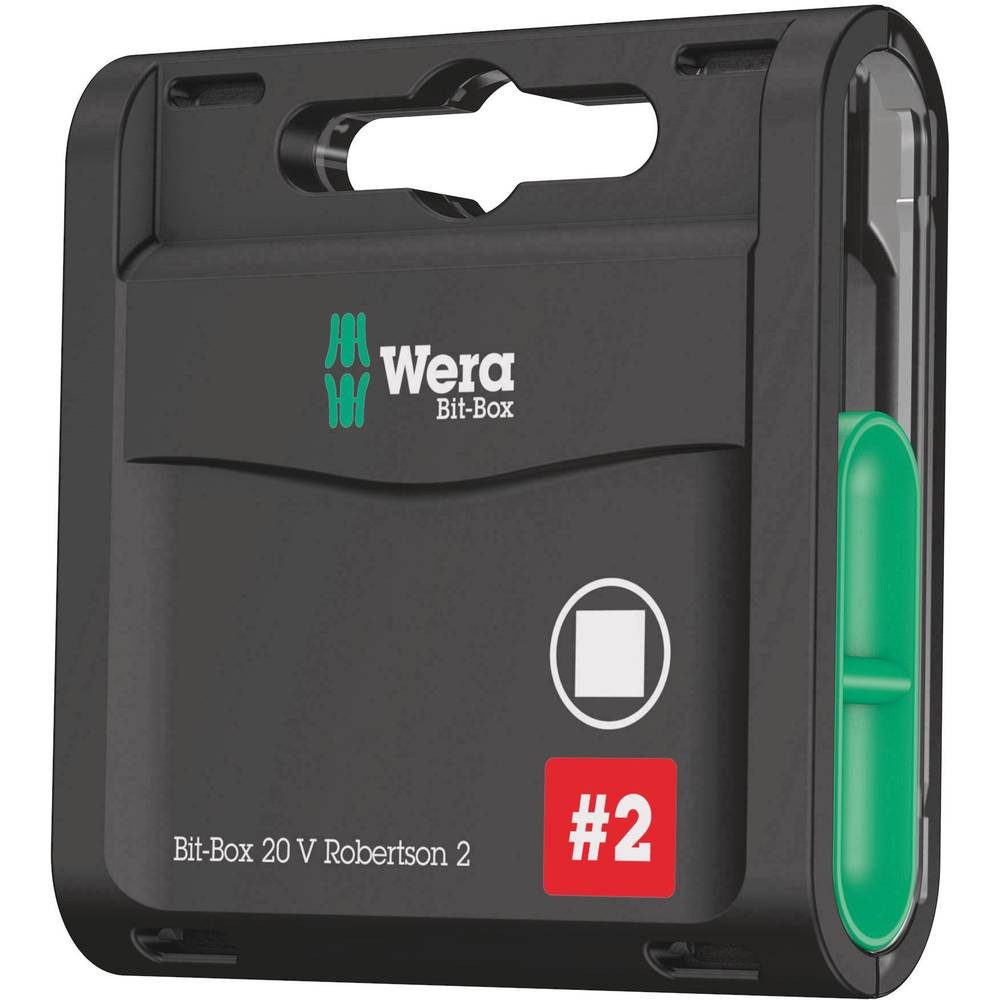 Wera Bit-Set Bit-Box 20 V Innenvierkant, # 2 x 25 mm, 20-teilig 05057790001