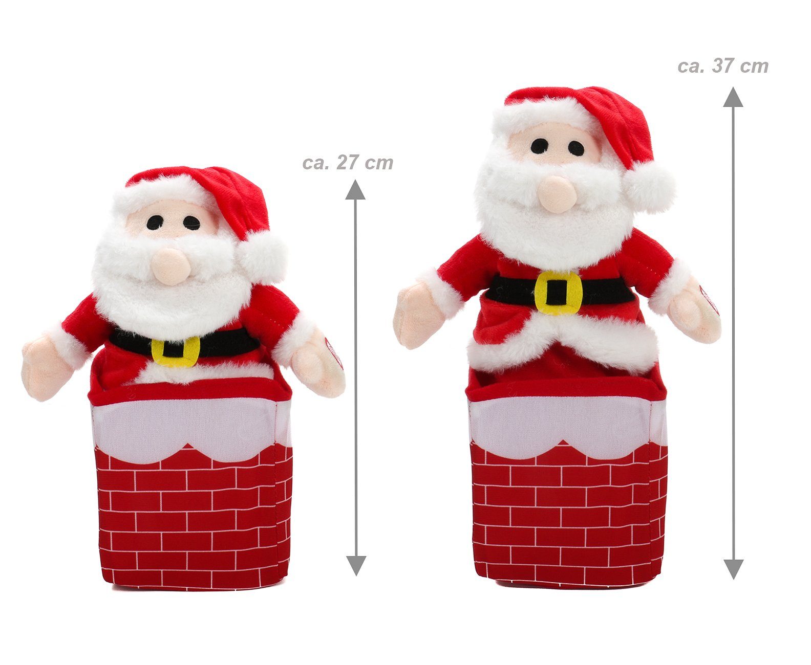 Weihnachten, Weihnachtsmann zu (bewegt ab, Christmas), Kamin Dekofigur singt sich Merry Weihnachtsfigur Bubble-Store auf und Weihnachtsmannfigur, im
