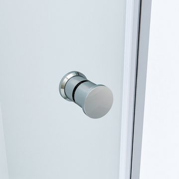 AQUABATOS Dusch-Falttür Duschtür für Nische faltbar Falttür Nischentür Dusche Pendeltür, 70x187 cm, 5mm ESG Sicherheitsglas, großer Verstellbereich, Klarglas