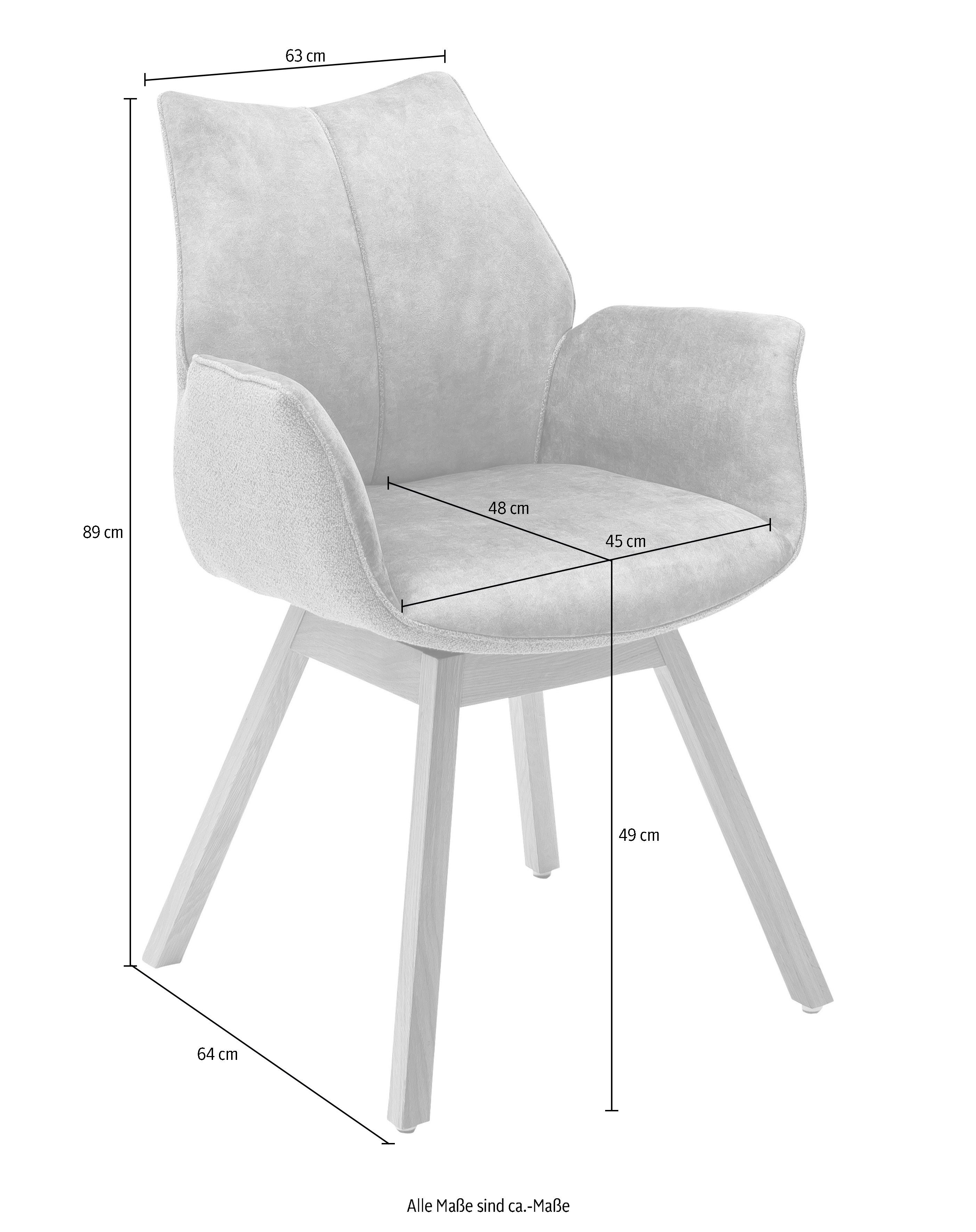 MCA furniture Armlehnstuhl Tacoma (Set, kg in bis Pastellgrün 2er Pastellgrün St), Veloursoptik, belastbar drehbar, Vintage Set 120 180° 2 