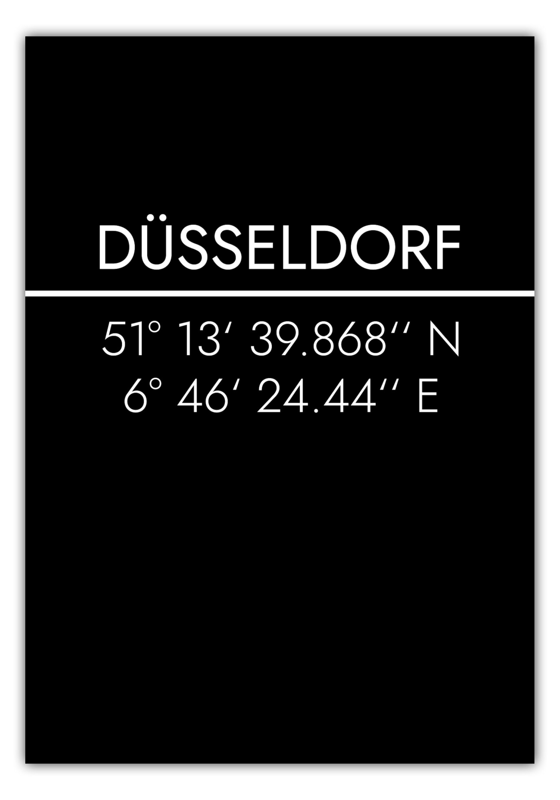 MOTIVISSO Poster Düsseldorf Koordinaten #2
