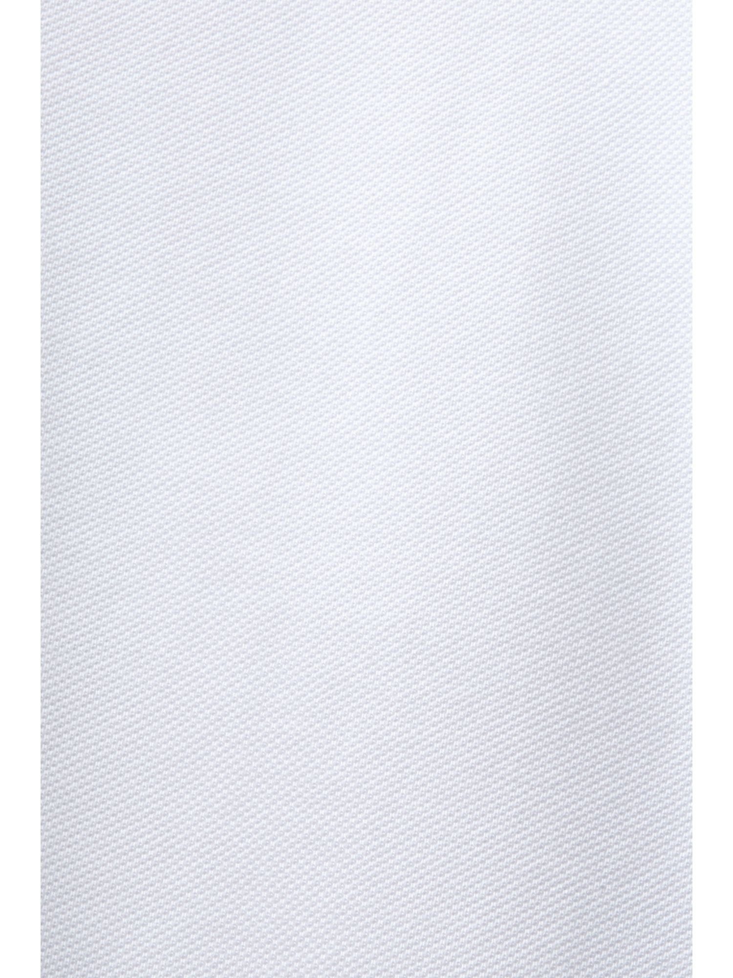 Esprit Poloshirt WHITE Poloshirt Baumwoll-Piqué aus