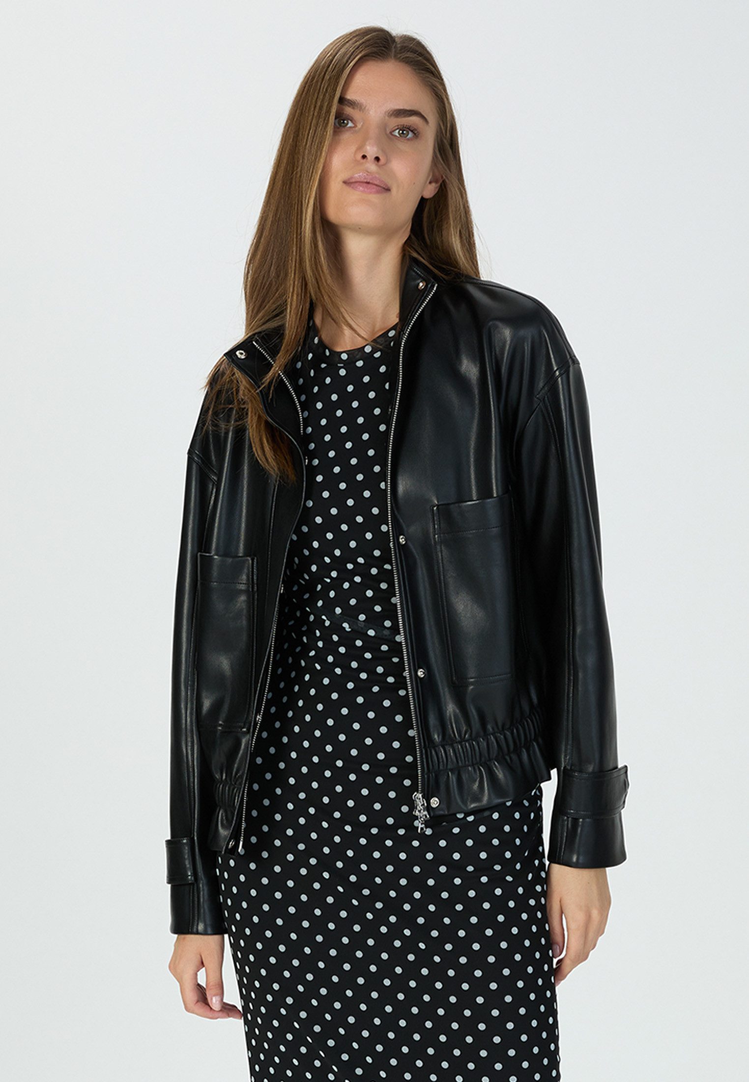 Lederimitatjacke