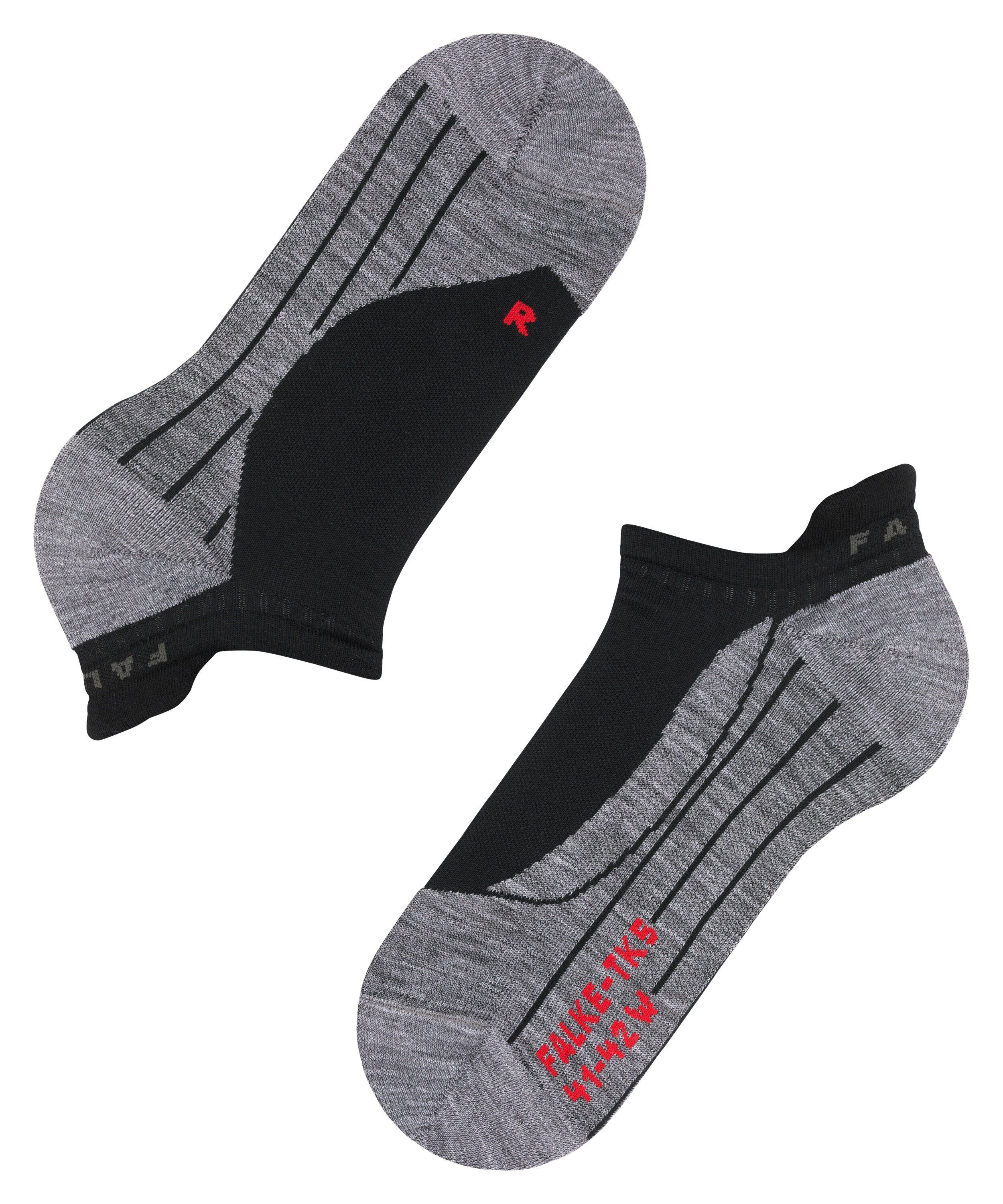 leicht Freizeitwanderungen (1-Paar) (3010) TK5 Wander Wandersocken und Invisible FALKE black-mix bequem für