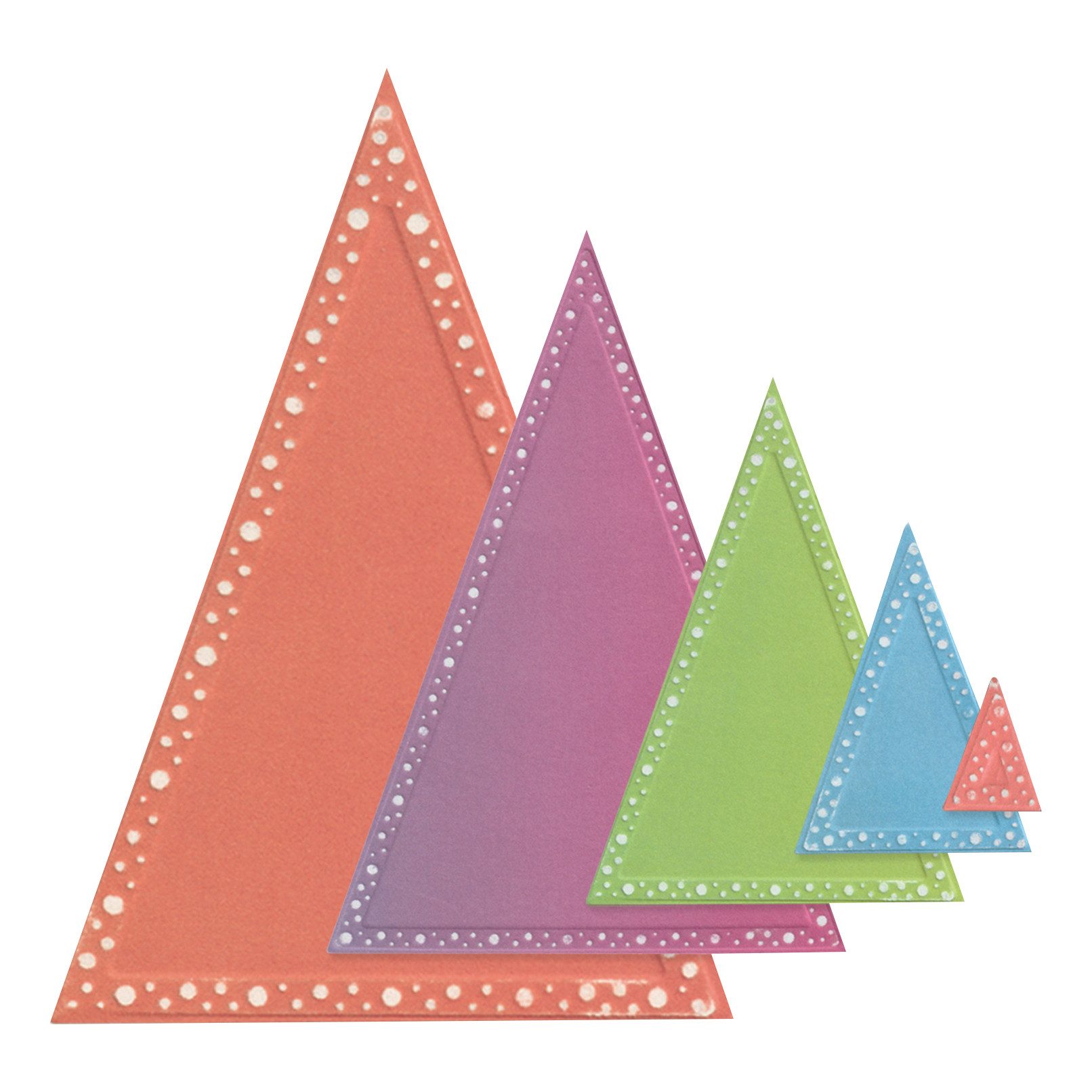 Sizzix Motivschablone Framelits Stanzschablone Triangles by Stacey Park, 16 Teile