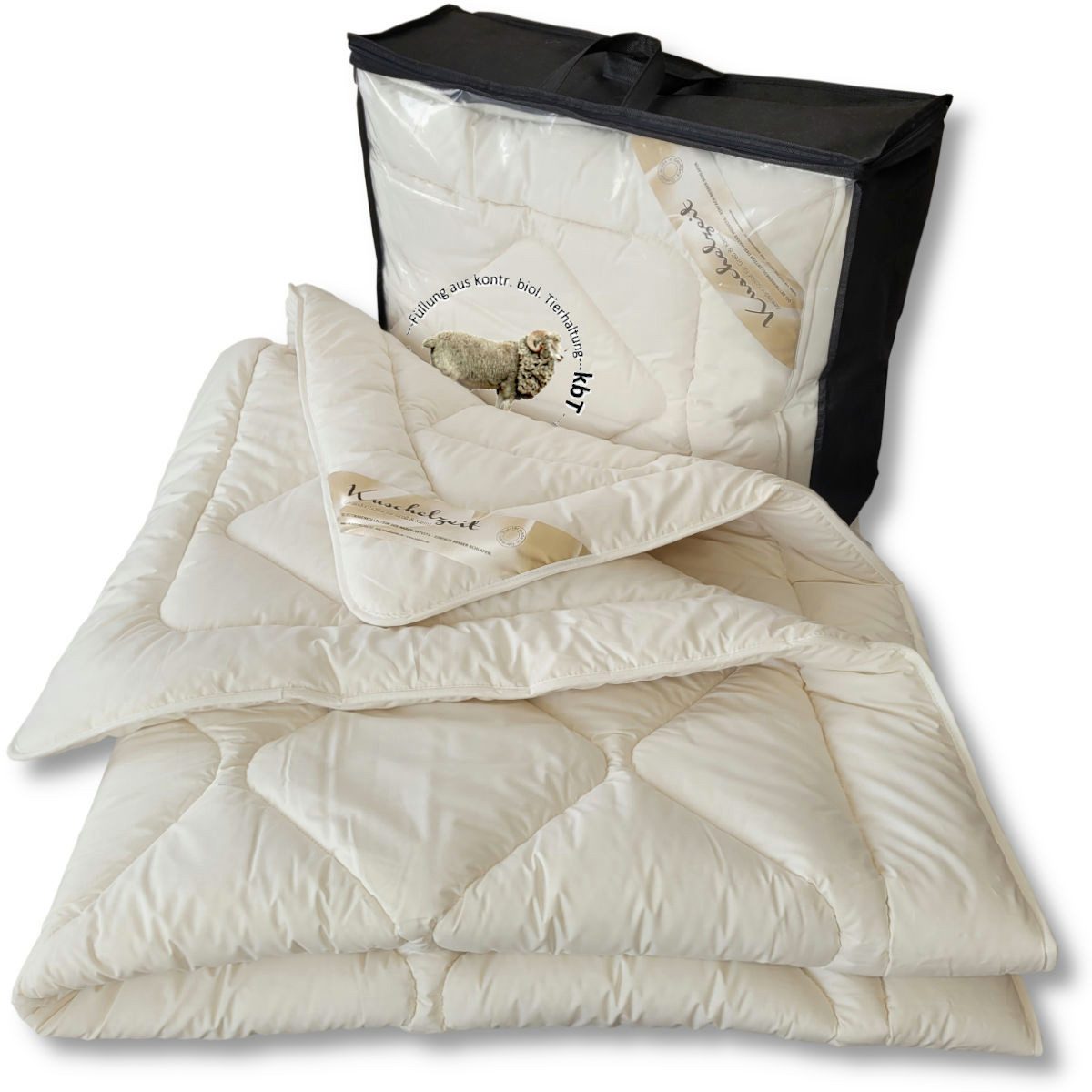 Meivita Naturhaarbettdecke Bio Merino Schafschurwolle Ganzjahresdecke kbA u günstig online kaufen