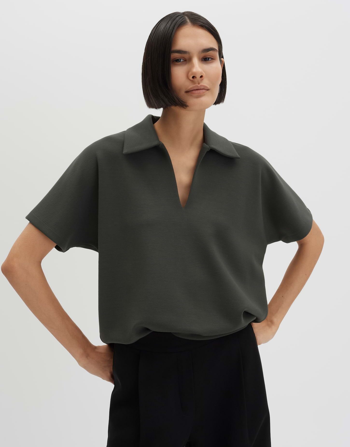someday Sweatshirt Ulura mit fließendem Fall Shirt Regular Fit Softes Material für entspannte Looks
