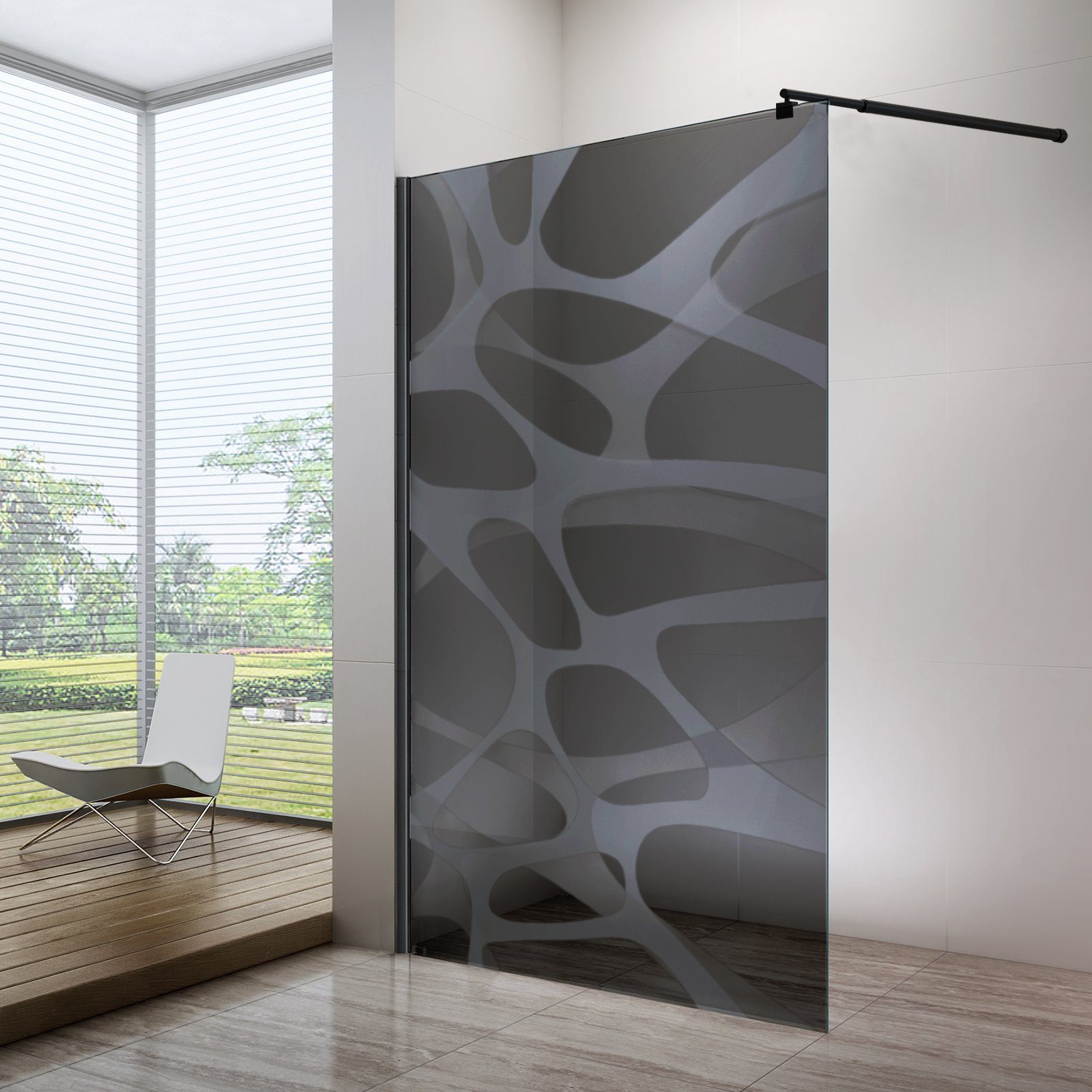 Bernstein Walk-in-Dusche EX101, 10mm ESG-Sicherheitsglas Nano-Beschichtung günstig online kaufen