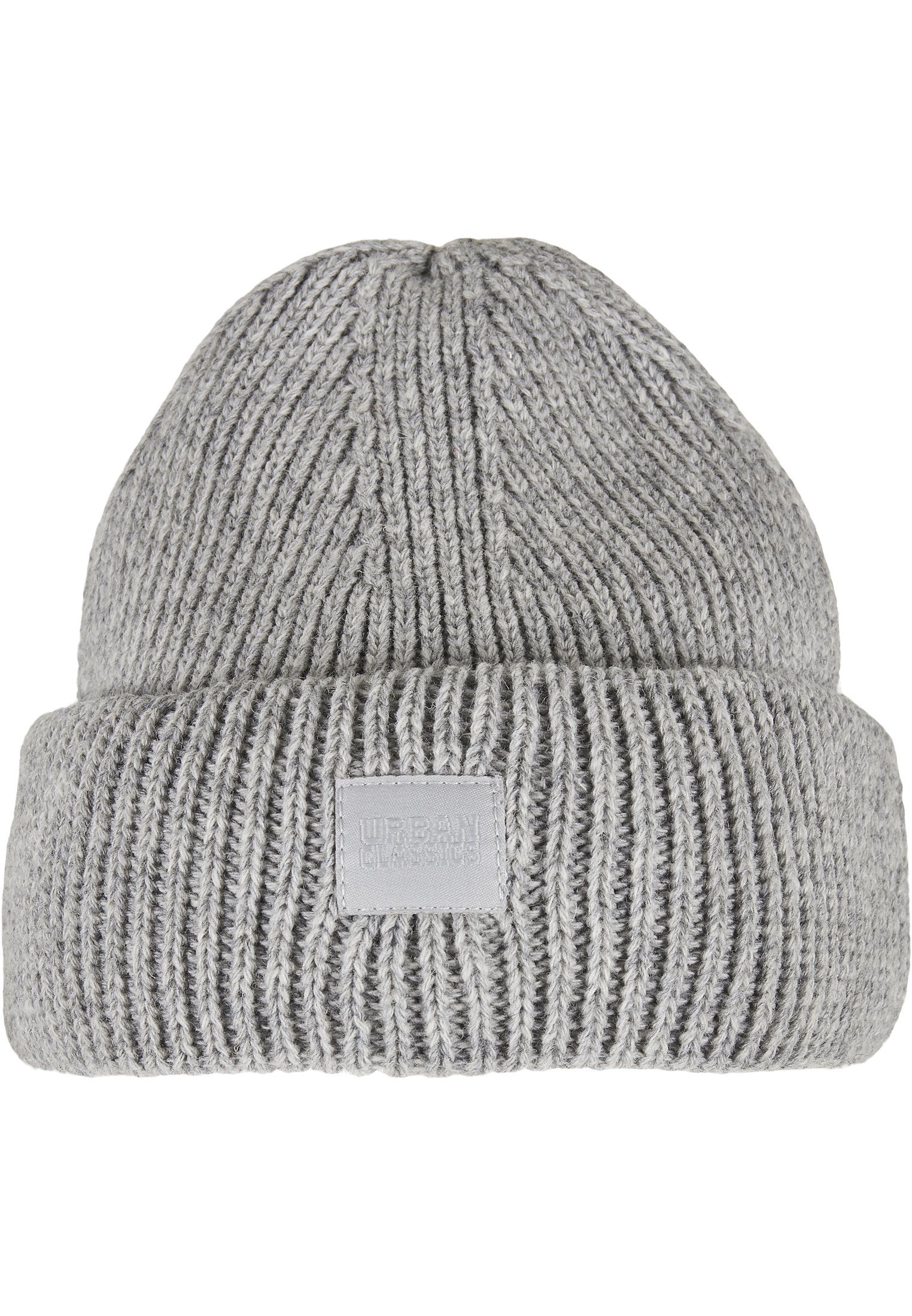 URBAN CLASSICS Wool Beanie Knitted heathergrey (1-St) Unisex Beanie