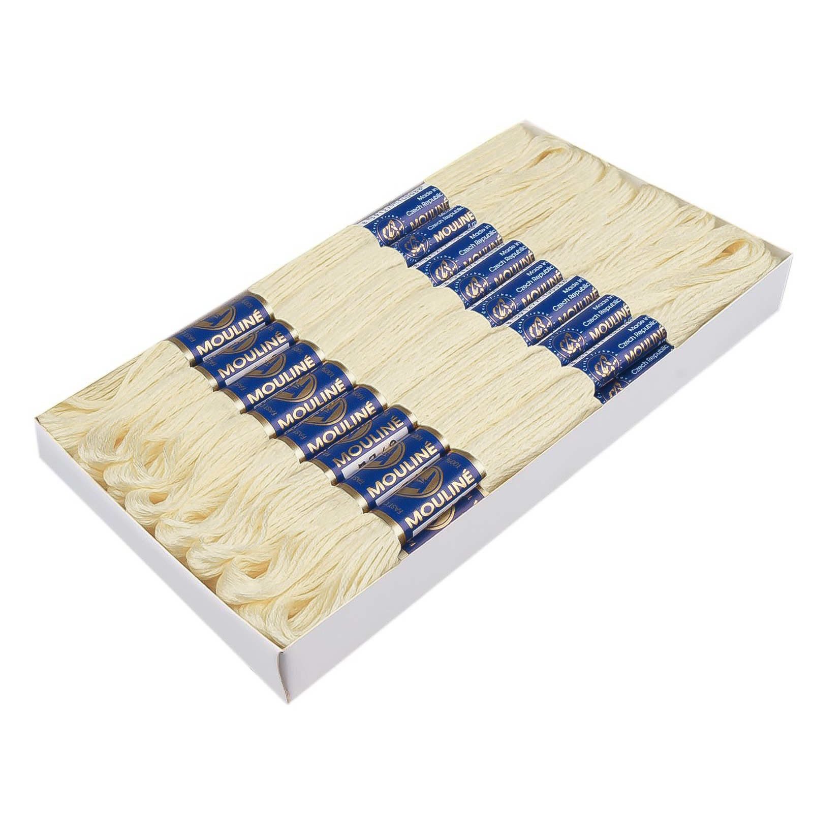 maDDma 24 Docken Stickgarn / Sticktwist Stickgarn, 8 m, 1102 sahnig