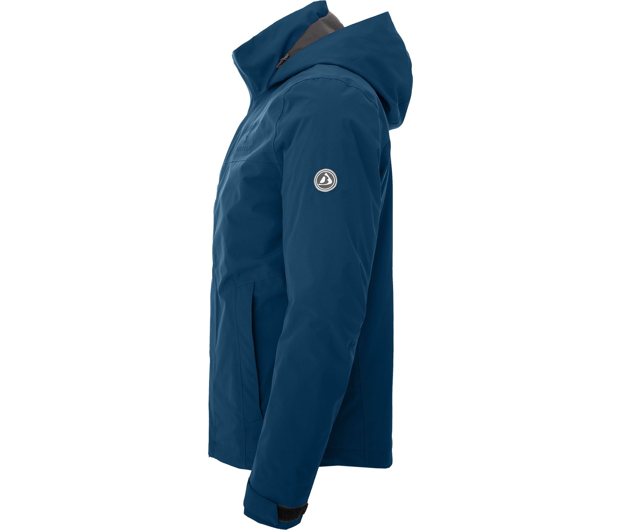 Bergson Regenjacke KAJAANI 3in1 Doppeljacke Herren Regenjacke, wasserdicht, mit Innen-Steppjacke, Normalgrößen, p