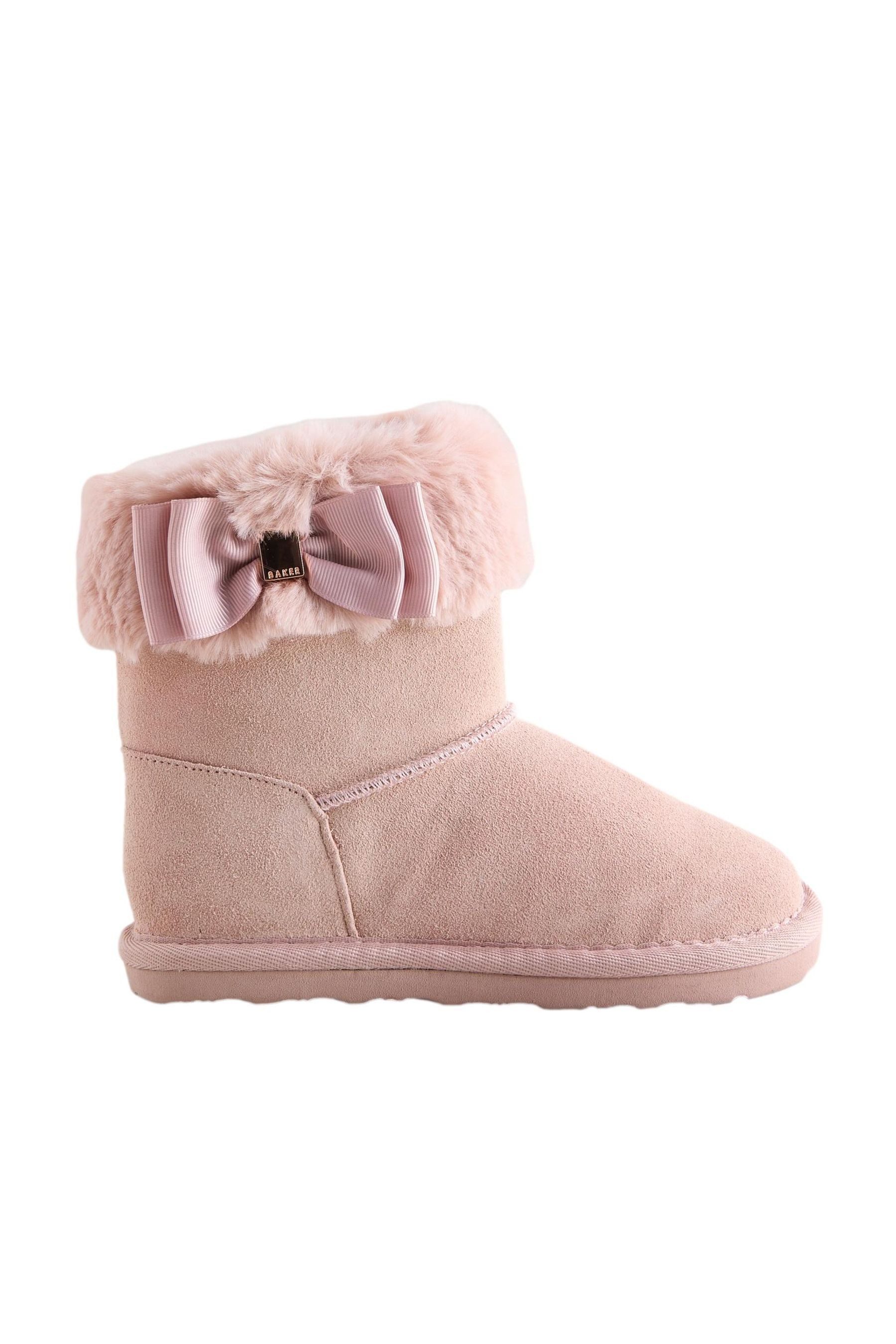 Baker by Ted Baker Hausstiefel mit Kunstfellrand Hausschuh