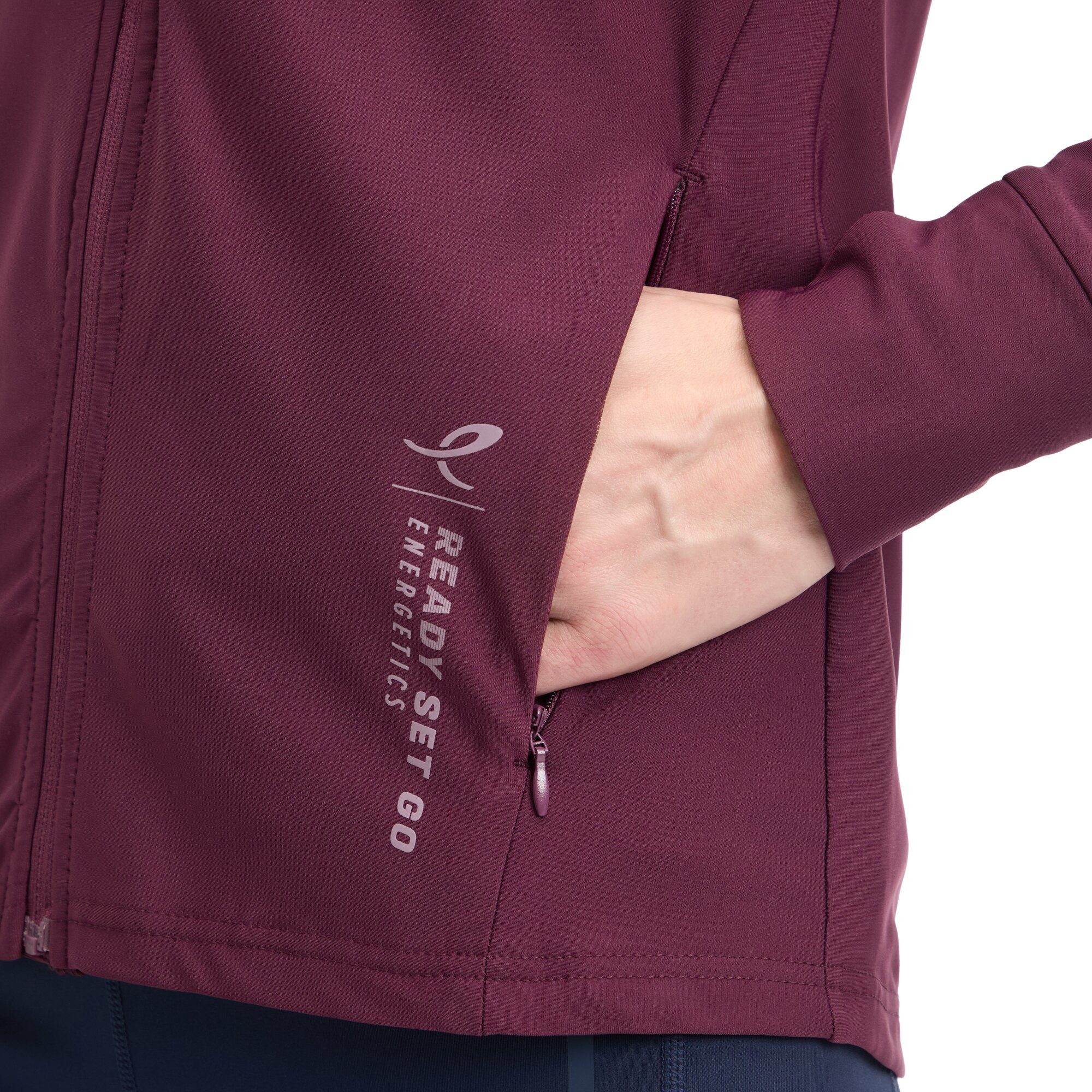 Energetics Laufjacke Da.-Funktions-Jacke Baya JKT W RED WINE/LILAC DARK günstig online kaufen