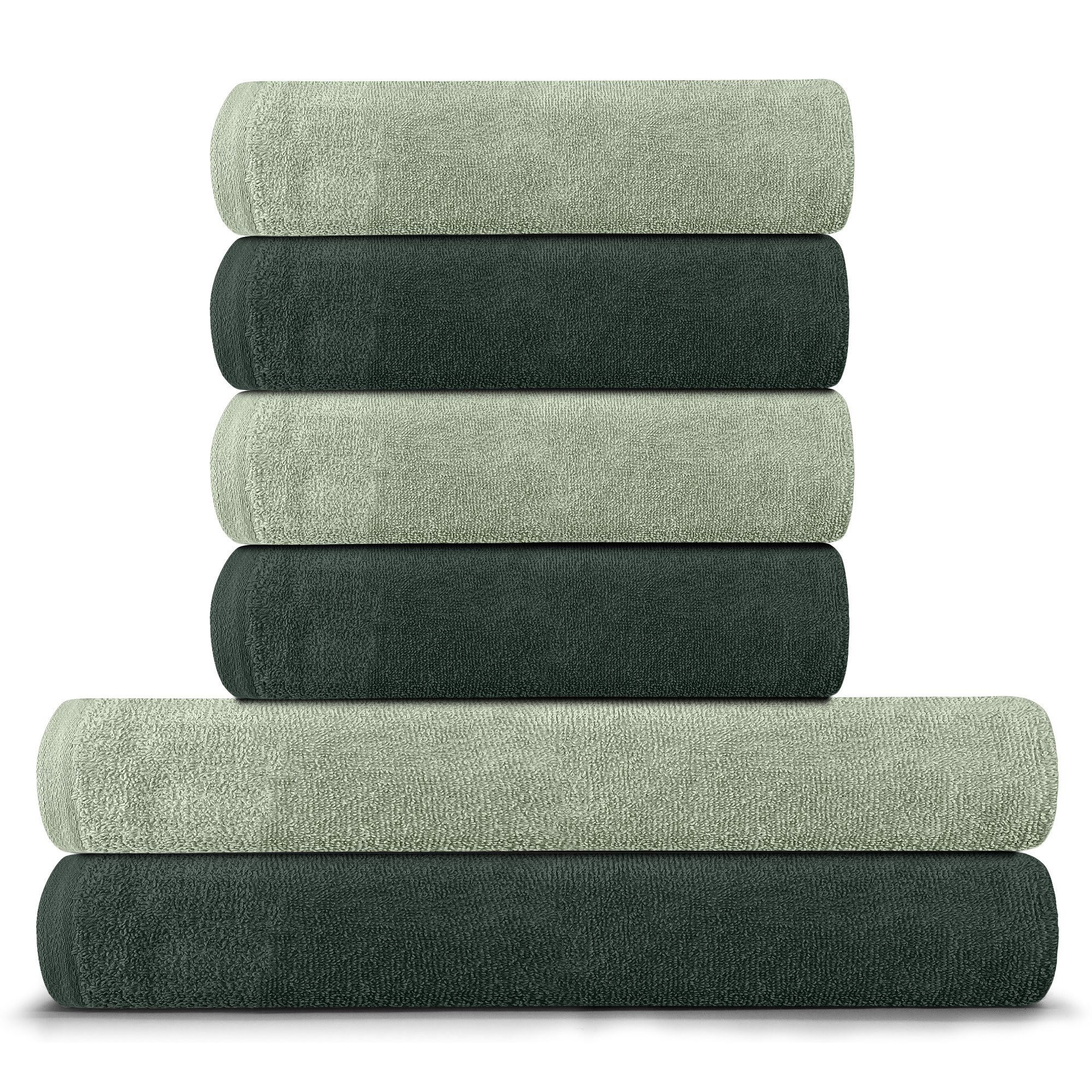 BARBONS Handtuch Set Handtücher 6-tlg, 2x günstig online kaufen