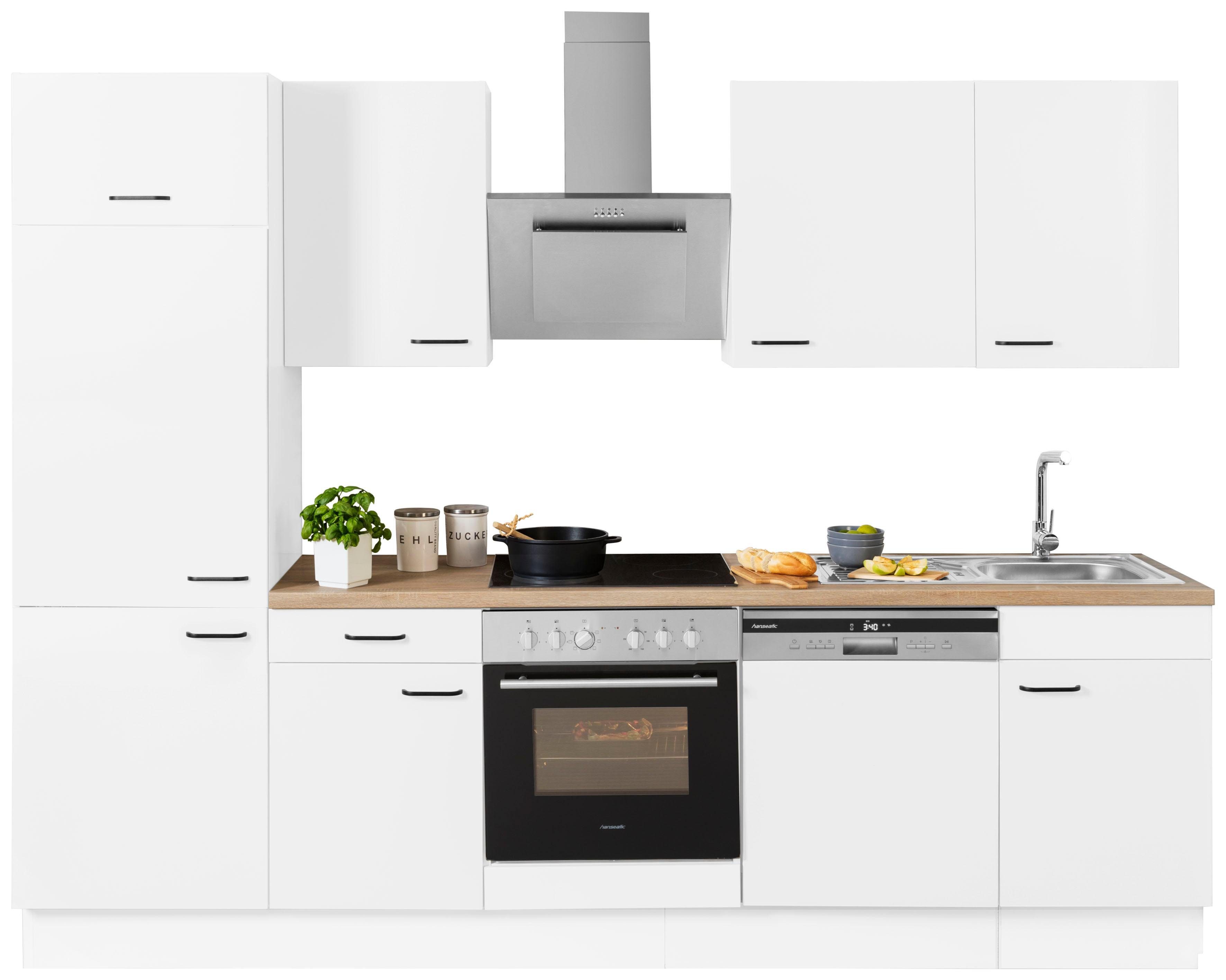 OPTIFIT Küchenzeile Elga, Premium-Küche mit Soft-Close-Funktion, Vollauszug, Breite 280 cm