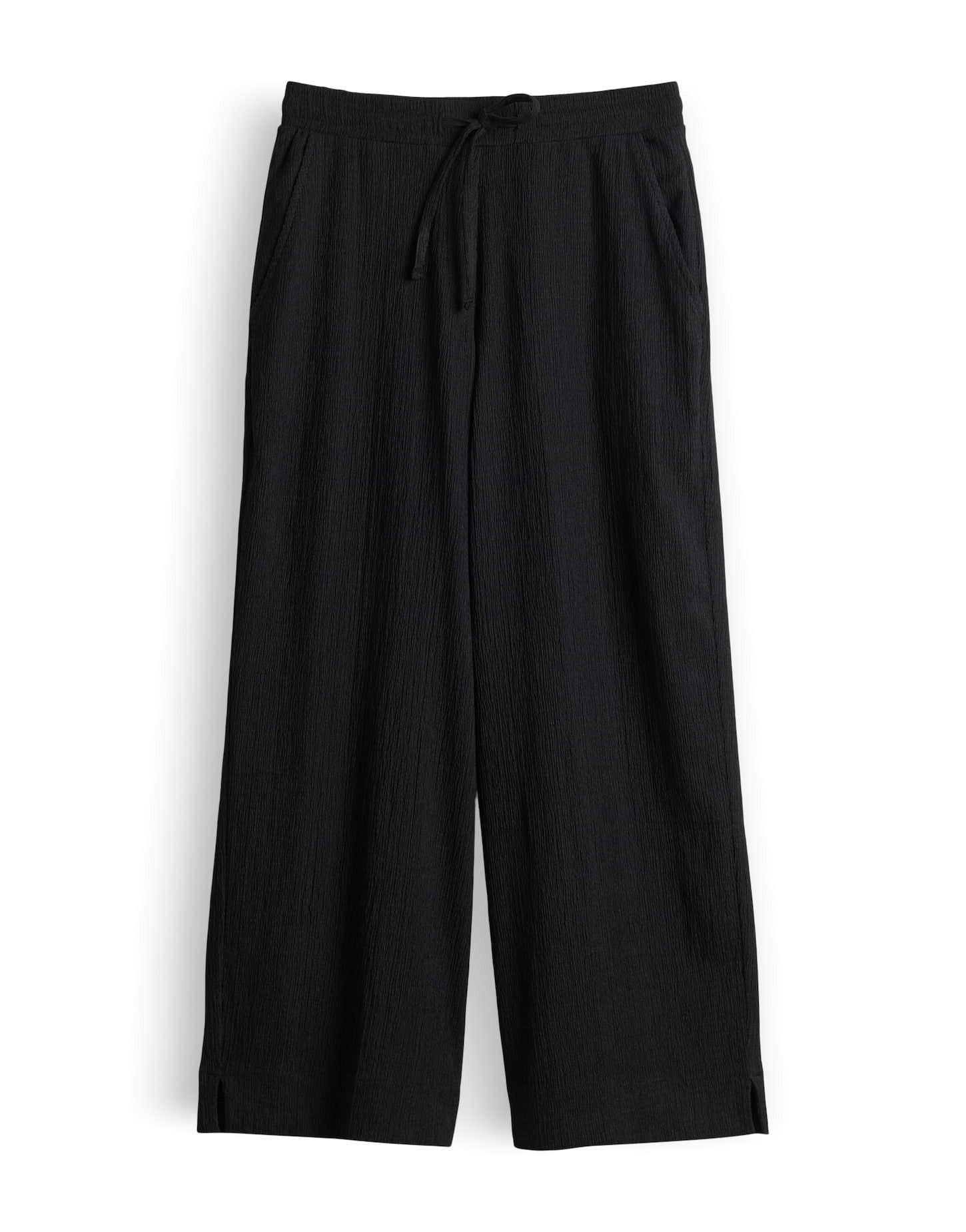 OPUS Stoffhose Meleni aus weichem Jersey mit Crinkle Effekt Mit Eingrifftaschen für praktische Alltagslooks