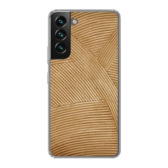 MuchoWow Handyhülle Struktur - Natur - Kunst - Rattan Phone Case Handyhülle Samsung Galaxy S22+ Silikon Schutzhülle