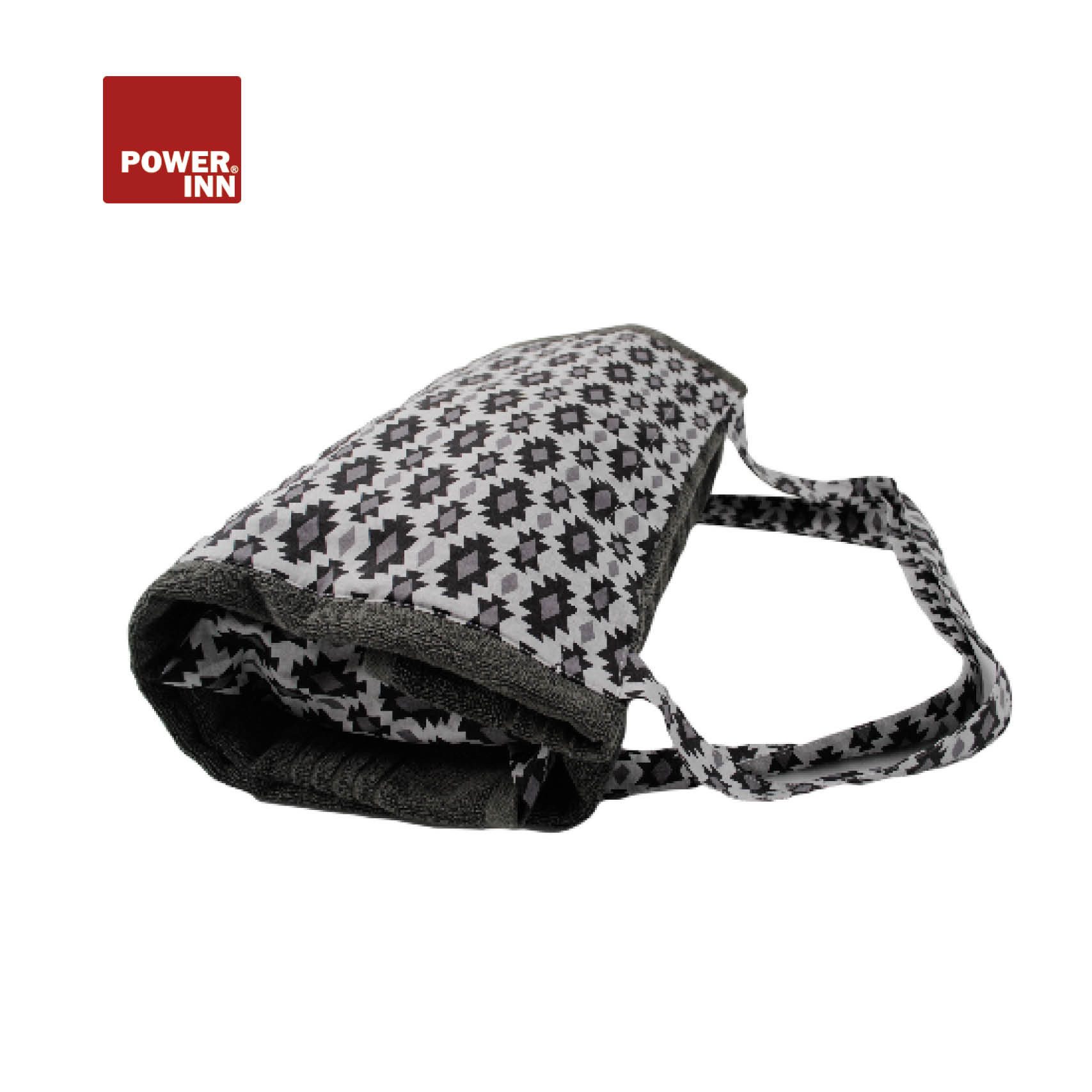POWER INN Strandtuch POWER INN Strandtuchtasche ca. 95x178cm, Grau, Liegehandtuch 3in1, (2-St), herausnehmbares Innenkissen