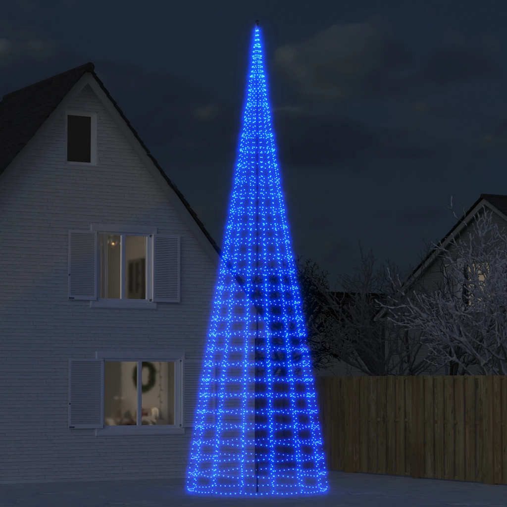 vidaXL Künstlicher Weihnachtsbaum LED-Weihnachtsbaum 3000 LEDs Blau 800 cm