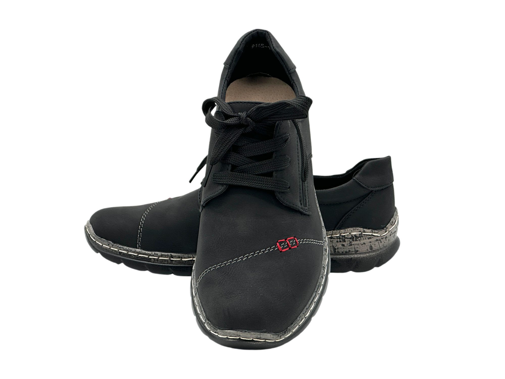 Nowaland Damen Komfort-Halbschuh Schnürschuh Leichtes Design mit strukturierter Komfortsohle für angenehmes Gehen