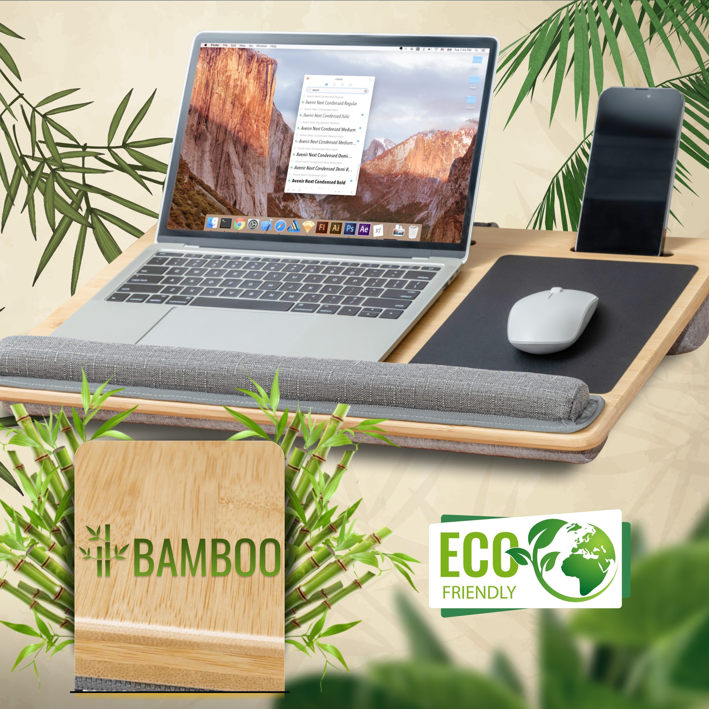 RICOO Laptoptisch Laptop-Kissen Laptop-Ständer mit Kabelführung günstig online kaufen