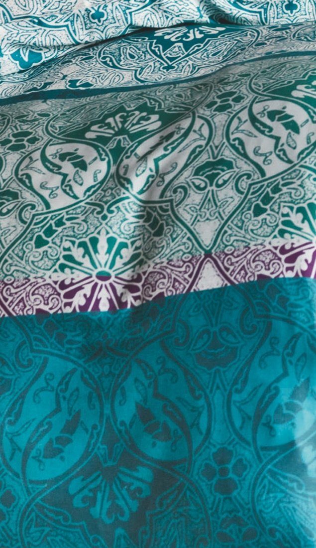 LIVING DREAMS Bettwäsche INDI NIGHTS natürlich reine Baumwolle MADE IN GREEN, Satin, 2 teilig