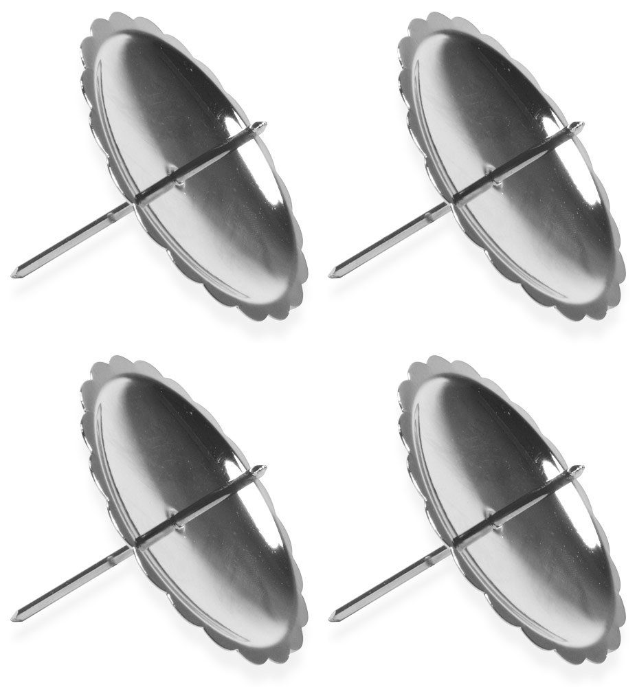 Kerzenhalter Adventskerzenhalter 4 Stück Ø 60mm / Ø 75 mm Gold / Silber