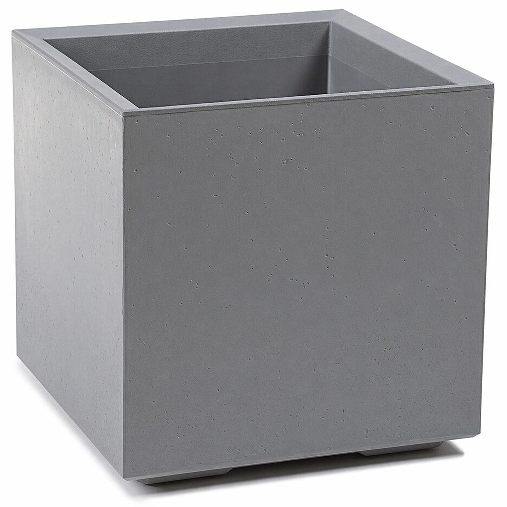 ONDIS24 Pflanzkübel Caro Beton Optik Blumenkübel mit Rollen aus Kunststoff 100% Recycled, frostsicher und UV-beständig