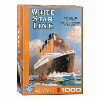 EUROGRAPHICS Puzzle Titanic White Star Line, 1000 Puzzleteile