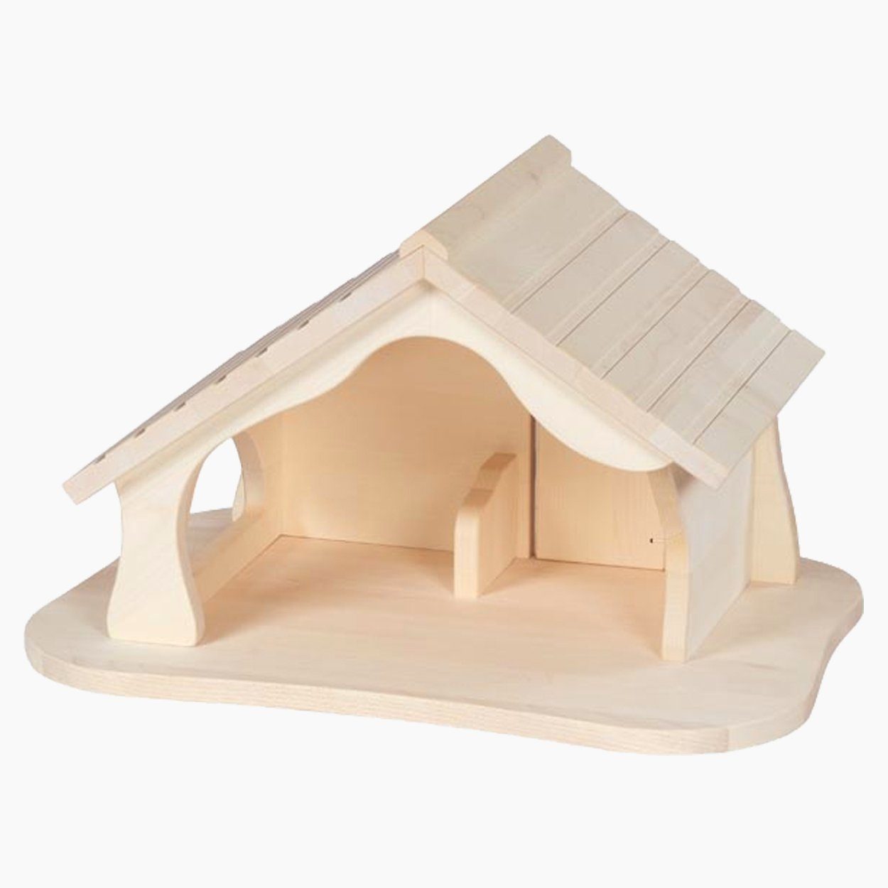 goki Puppenhaus Puppenhaus, montiert, (packung, 1-tlg., sparset), mitgelieferten Weihnachtsstern verwandelt sich der Bauernhof