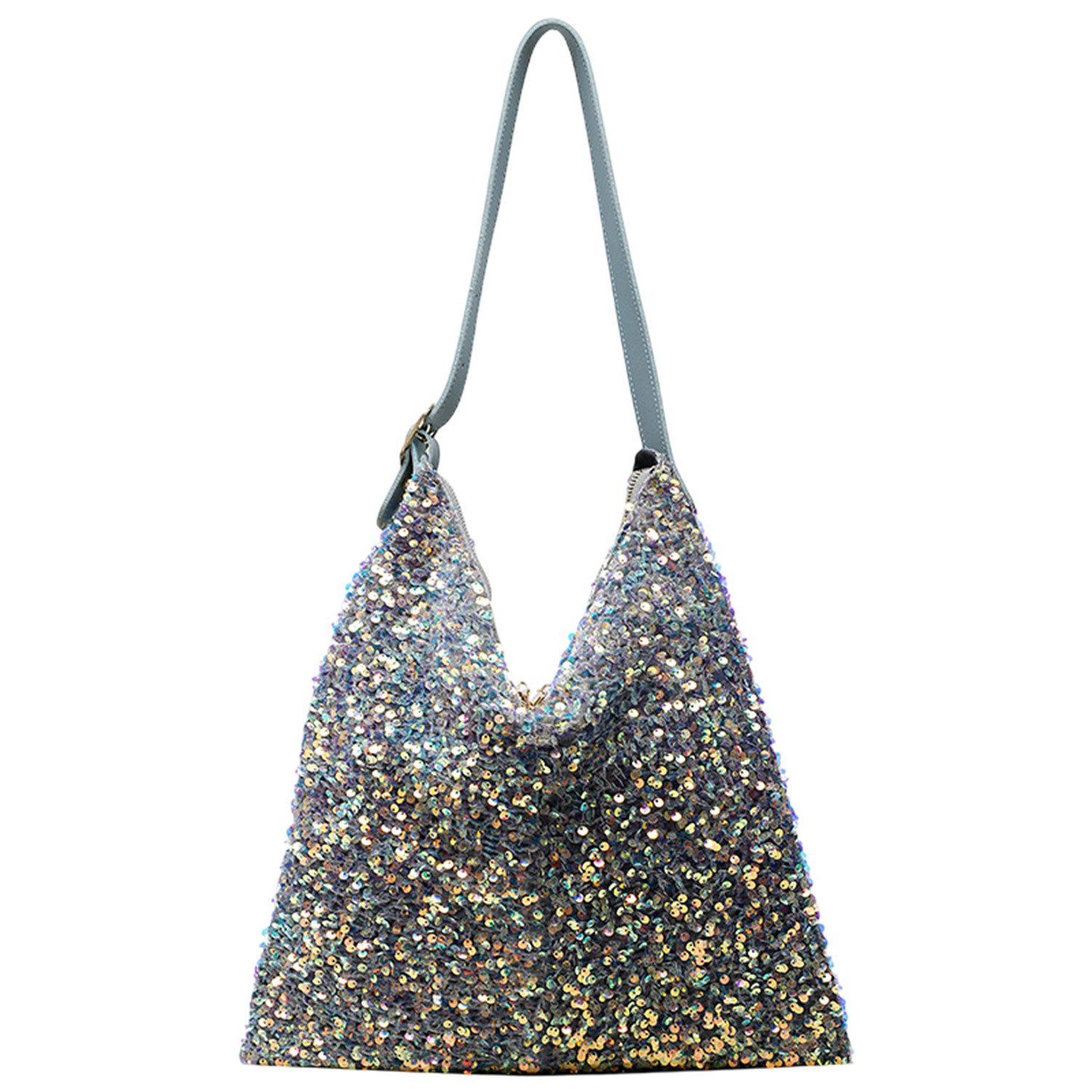 Handtasche Pailletten Handtasche,Unterarm Tasche,V-Typ-Damenhandtasche