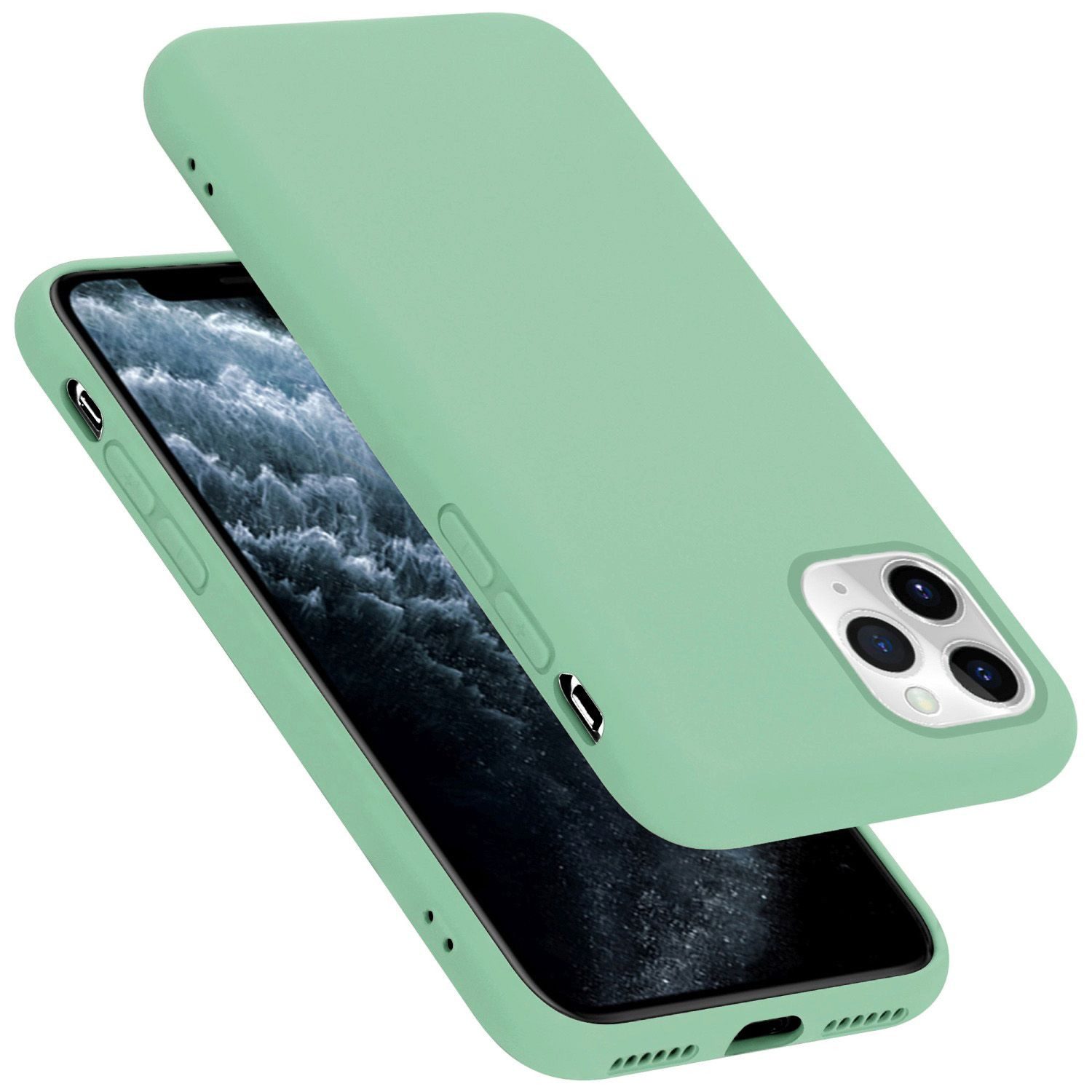 Cadorabo Handyhülle für iPhone 11 PRO Hülle Apple iPhone 11 PRO, Flexible Hülle TPU Silikon Schutzhülle Back Cover Case