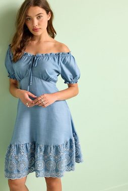 Next Sommerkleid Sommerkleid mit Lochstickerei aus Lyocell (1-tlg)