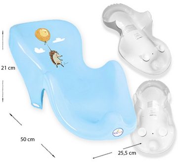 Tega-Baby Babybadewanne 4 Teile Set FOREST Blau - Babybadeset Wanne 86 cm Pflege Baden, (Made in Europe Premium-Set), **Babywanne + Badesitz +Töpfchen +WC Aufsatz **