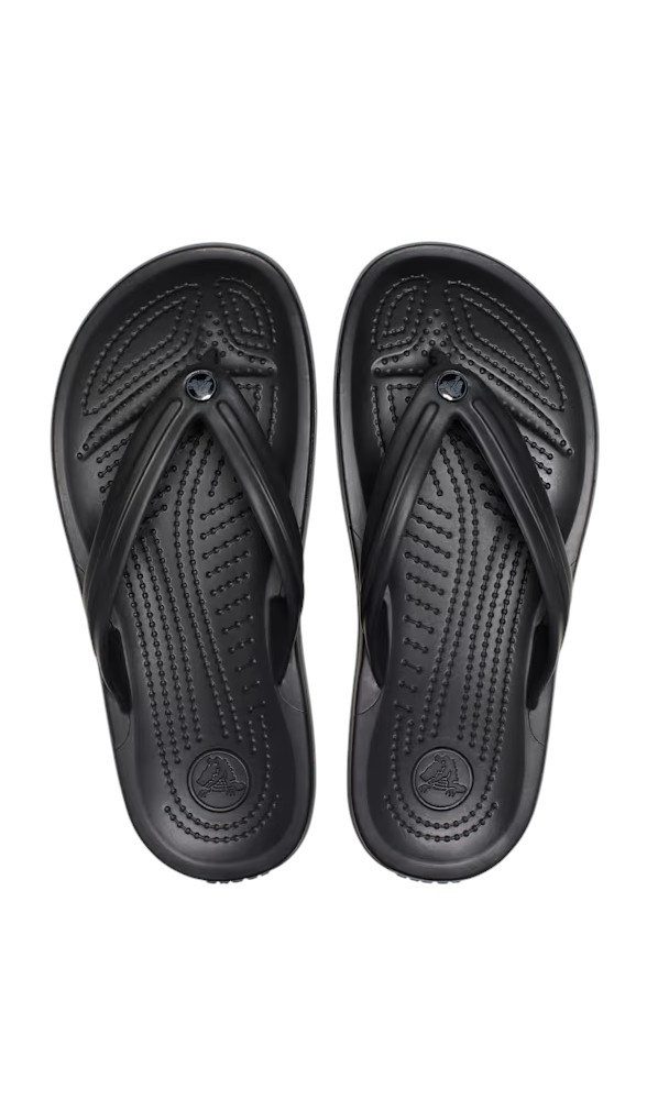 Crocs Zehensandalen Crocband Flip schwarz/grau - 1 Paar Badeschuh – Bild 4 von 5