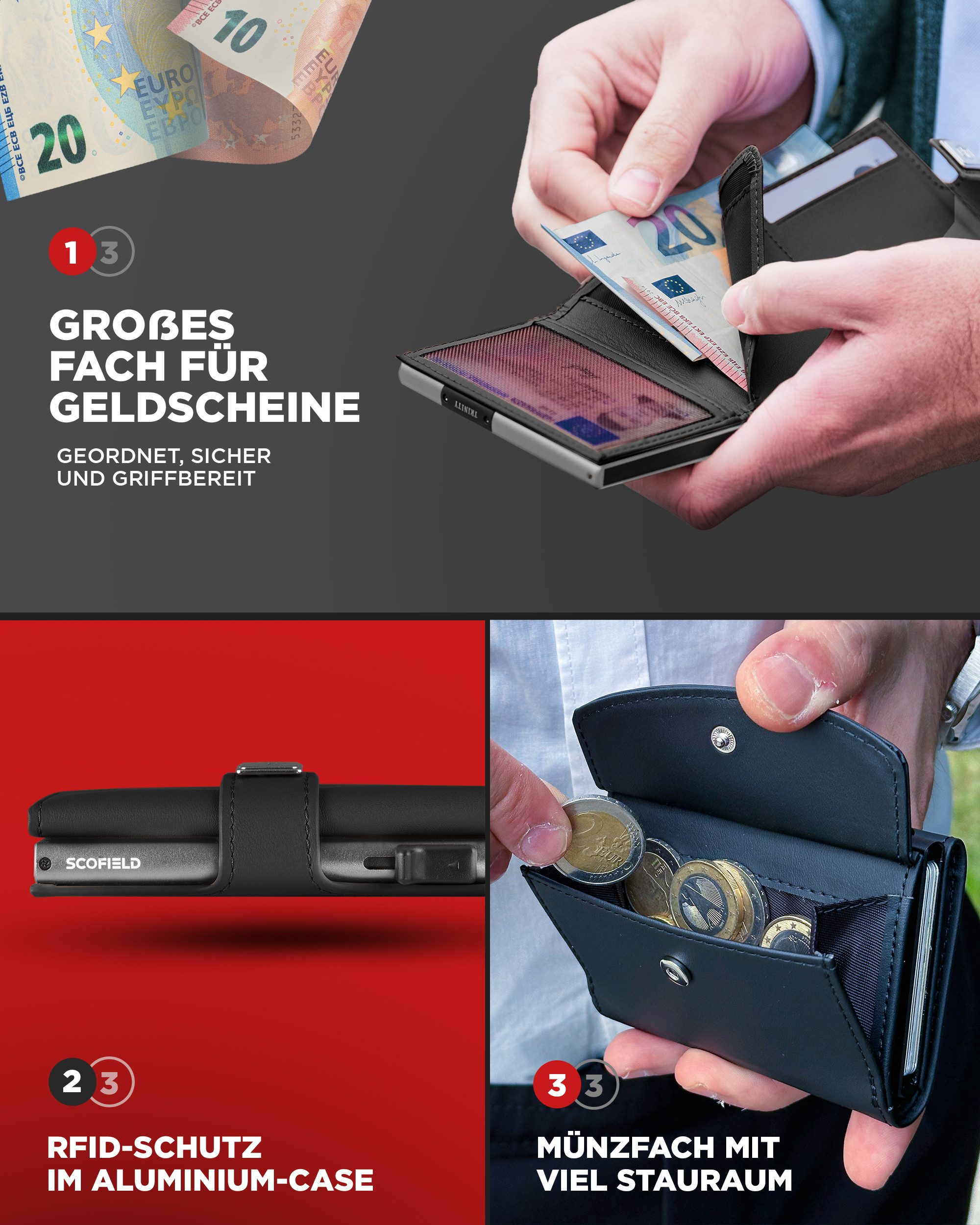 Scofield Mini Geldbörse Trinity