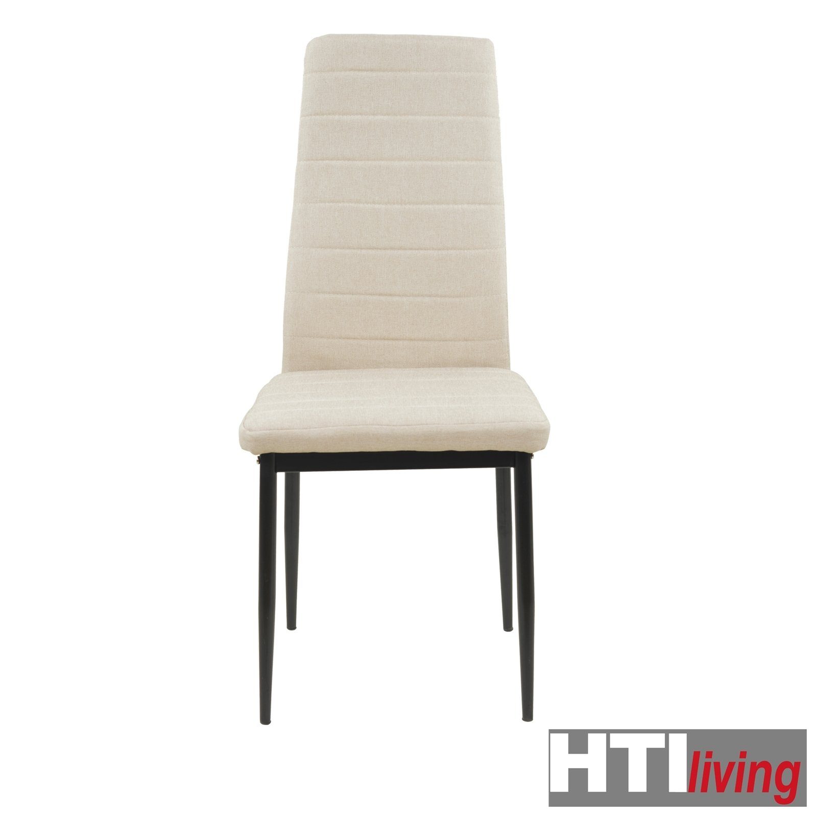Memphis Webstoff 2er-Set Stuhl (Set, 2 Beige Esszimmerstuhl Esszimmerstuhl HTI-Living St),